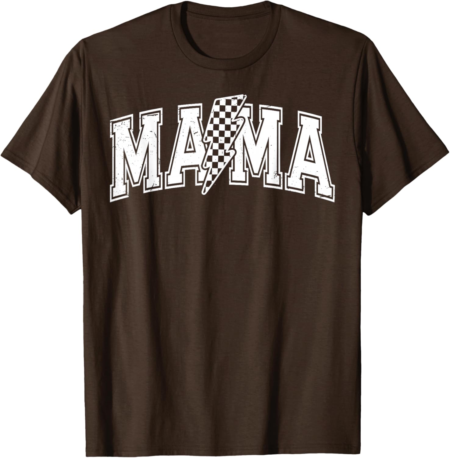 Checkered Mama Black and White T-Shirt for Mother's Day Gift - 9