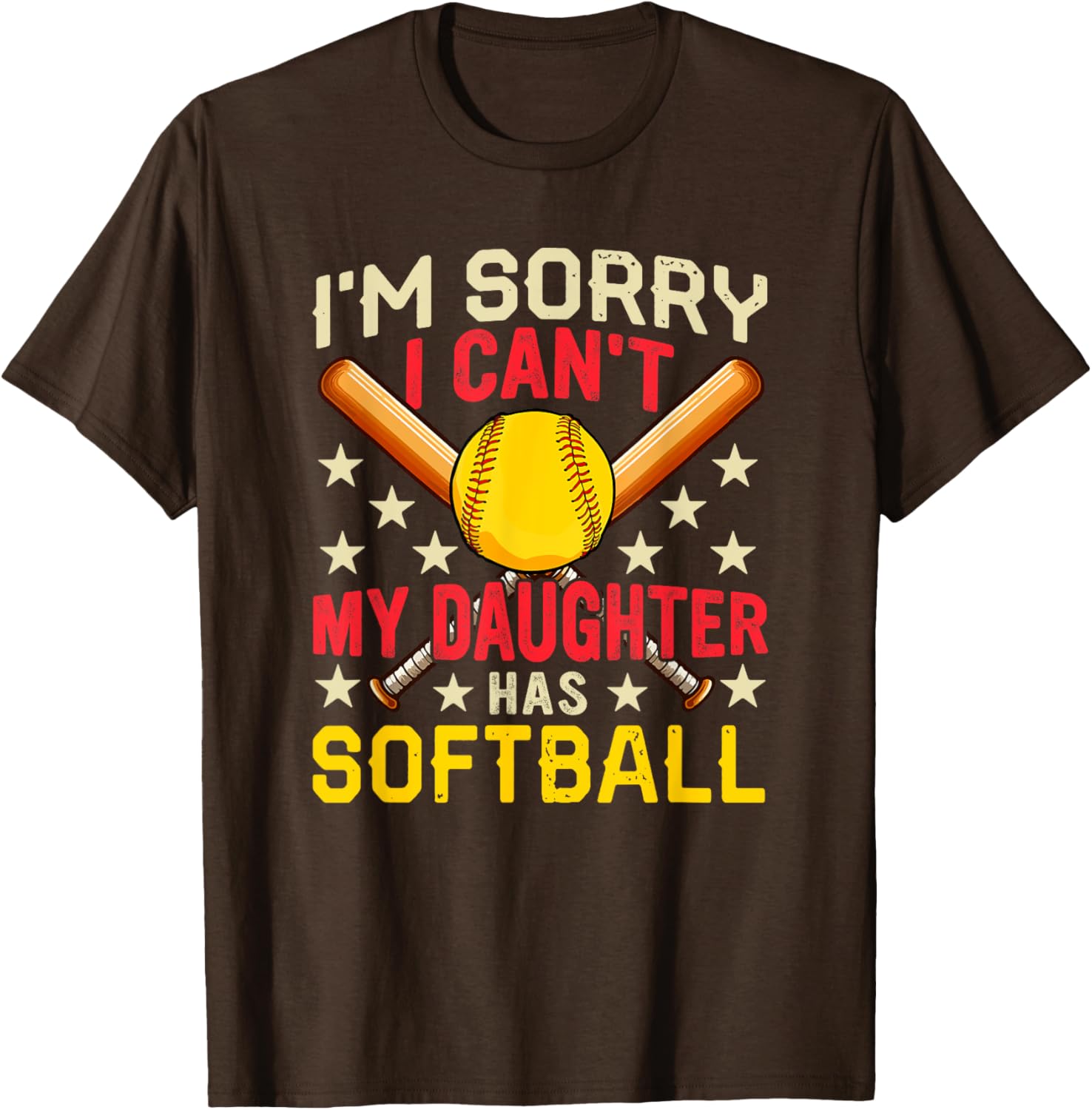 Funny Softball Player Costume Family T-Shirt for Daughters and Fans - 4