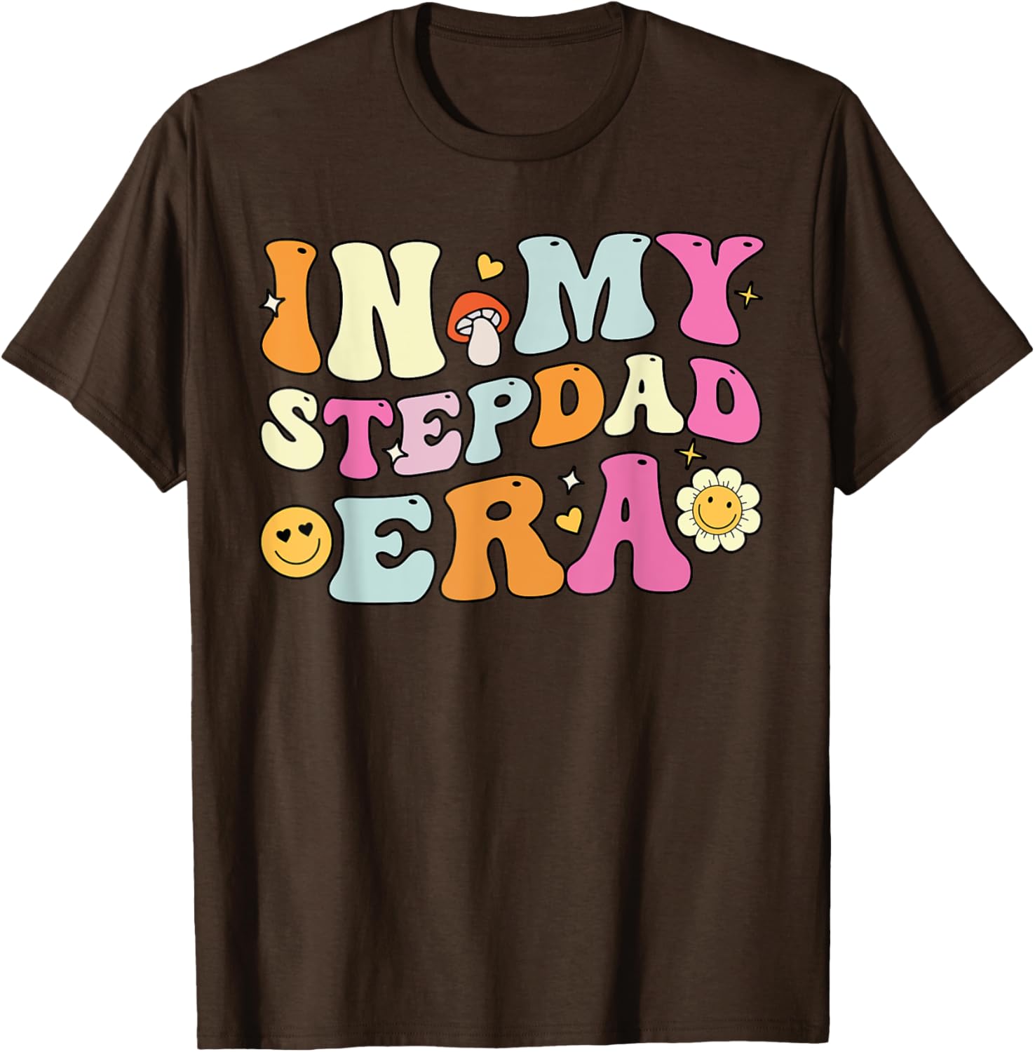 Groovy In My Stepdad Era T-Shirt Perfect for Father's Day Gift - 7