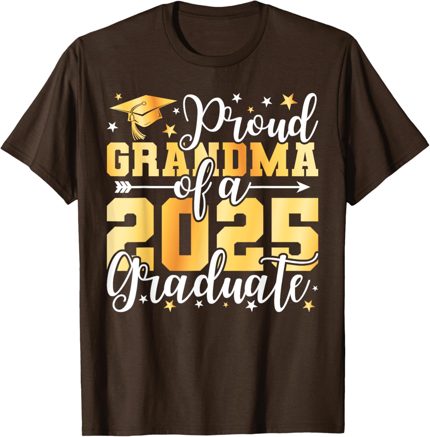 Proud Grandma of 2025 Graduate T-Shirt for Graduation Celebrations - 3
