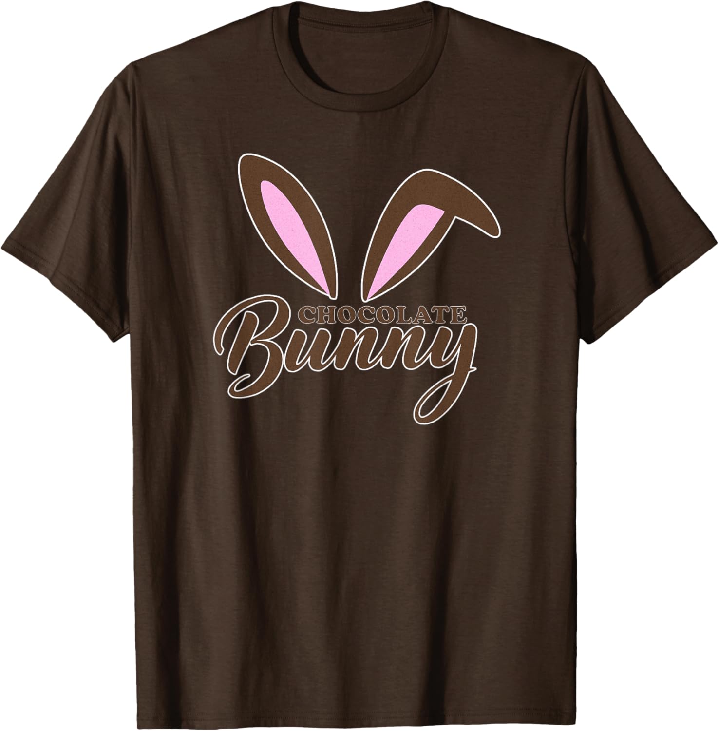 Cute Chocolate Bunny Easter Outfit T-Shirt for Kids and Adults - 1