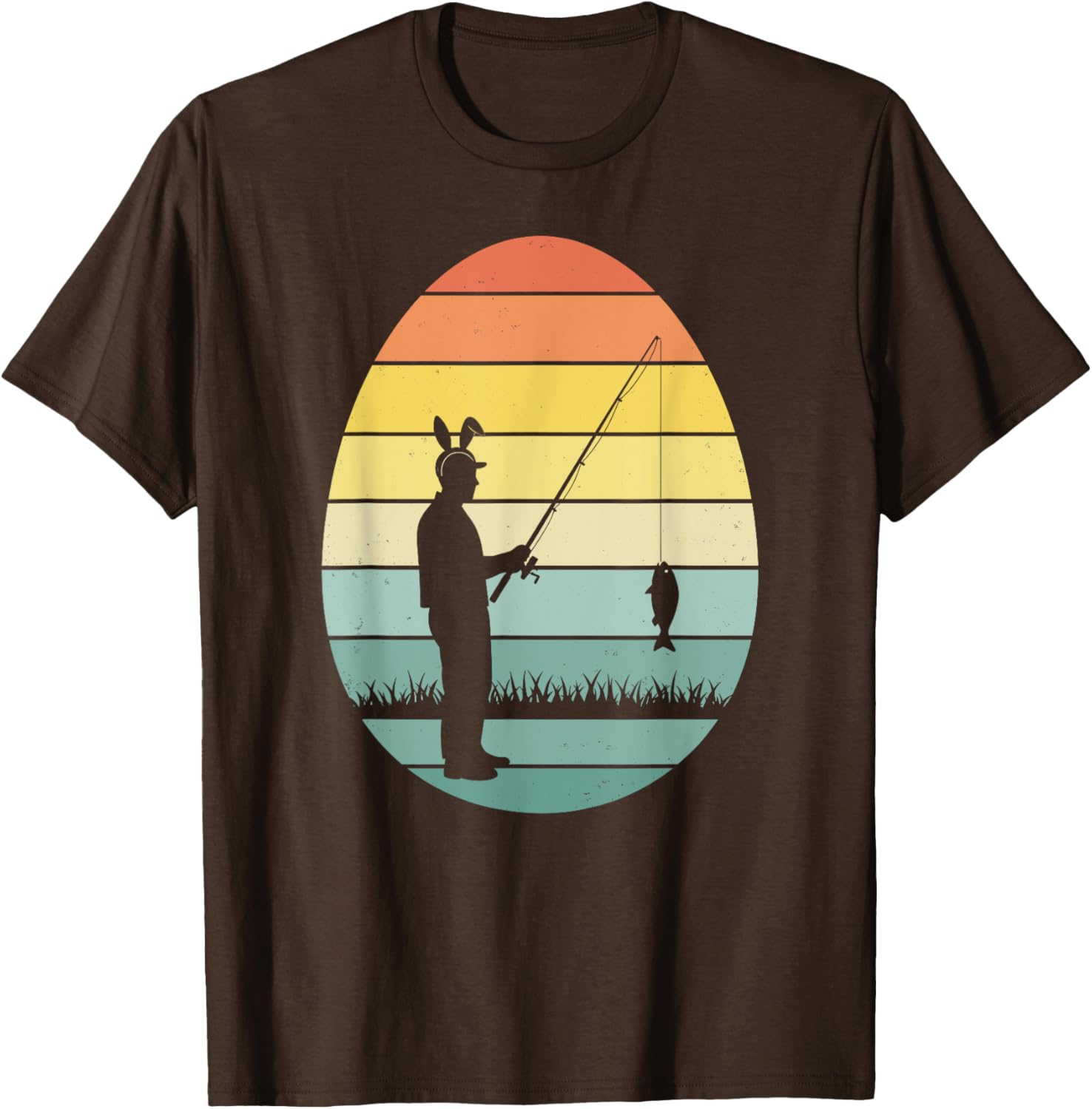Retro Fishing Easter Egg T-Shirt for Men and Women - Perfect for Easter Fun - 6