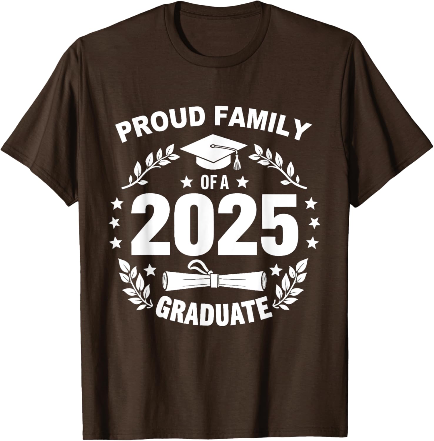 Proud Family Class of 2025 Graduate T-Shirt for Seniors and Families - 17