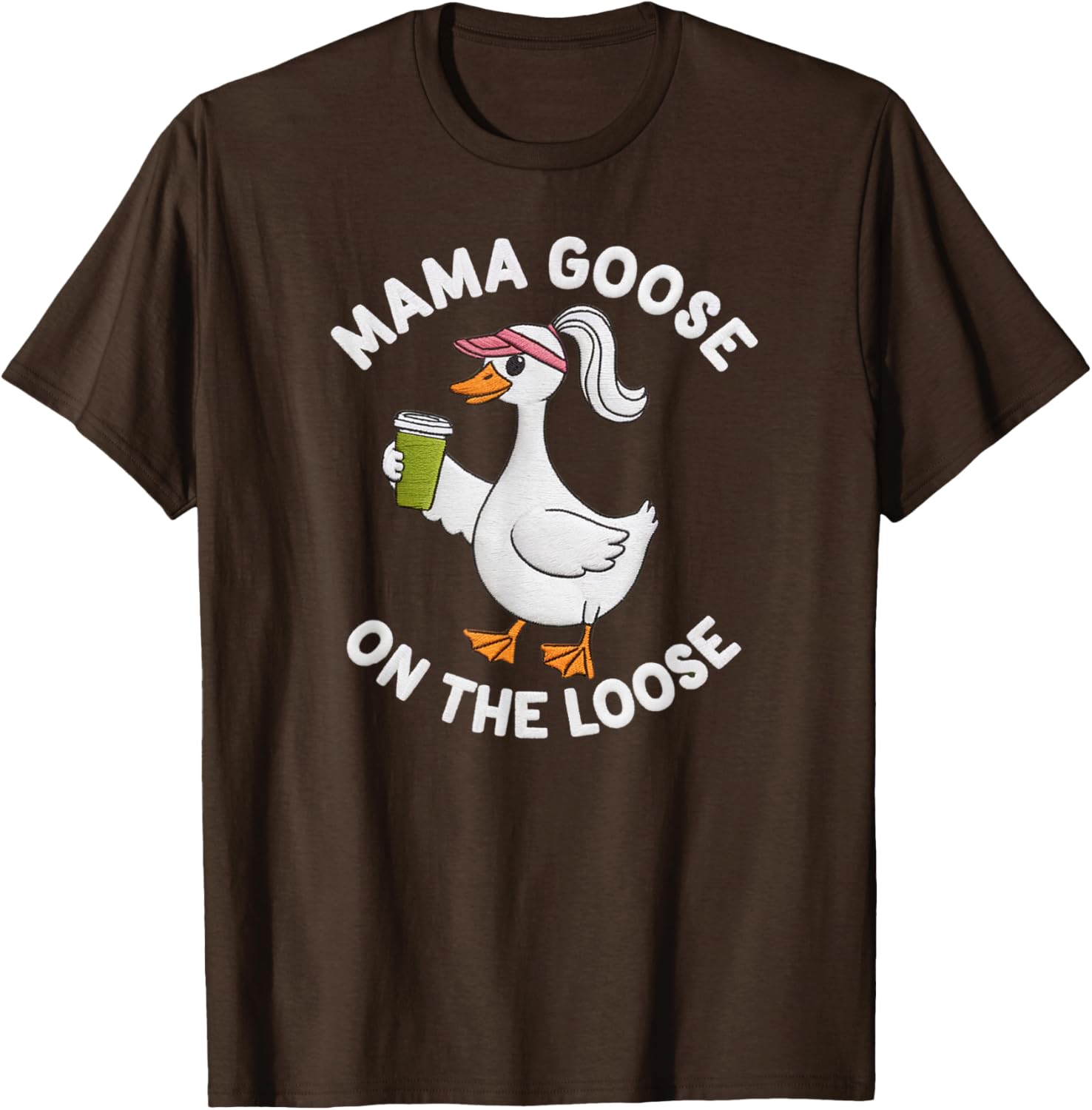 Mama Goose On the Loose Silly Mom Life T-Shirt Perfect for Mother's Day - 6