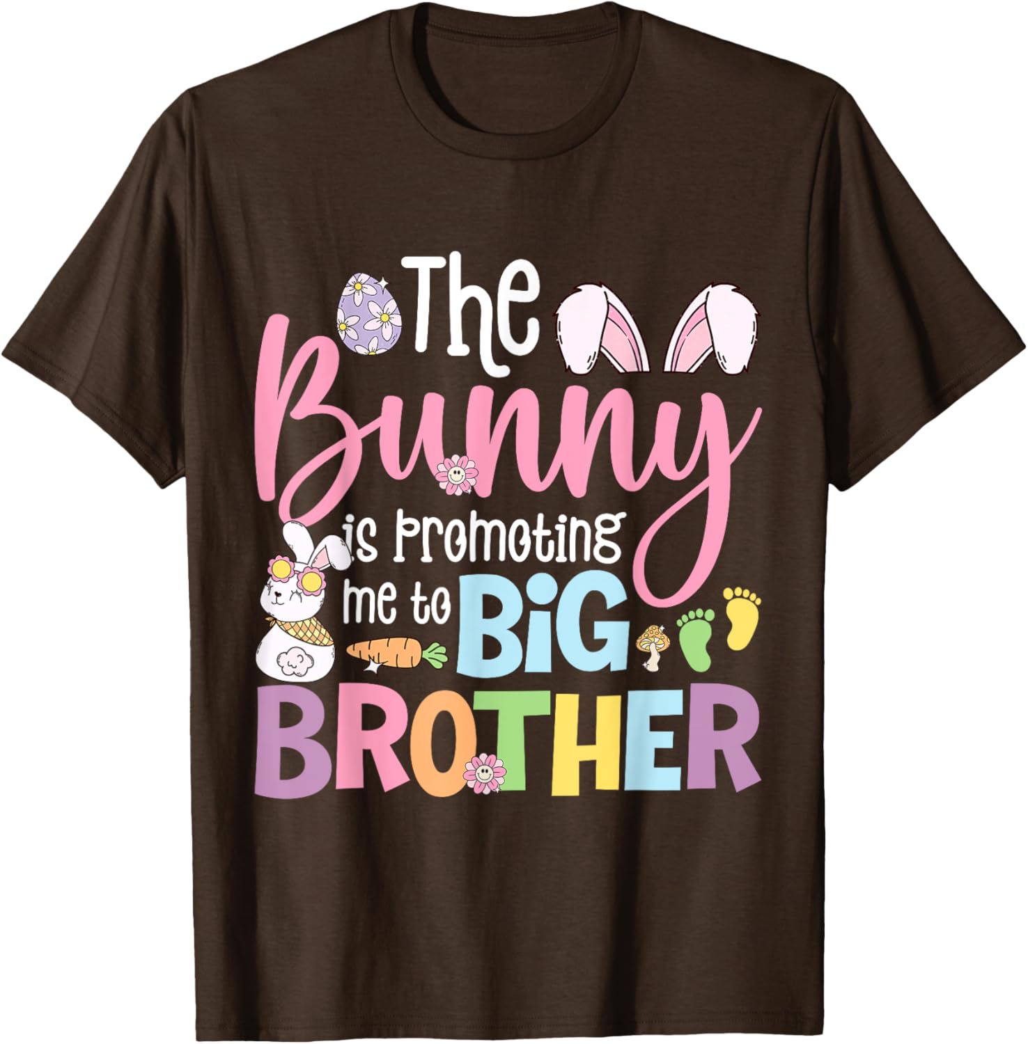 Big Brother Easter Bunny Pregnancy Announcement T-Shirt for Expecting Moms - 4