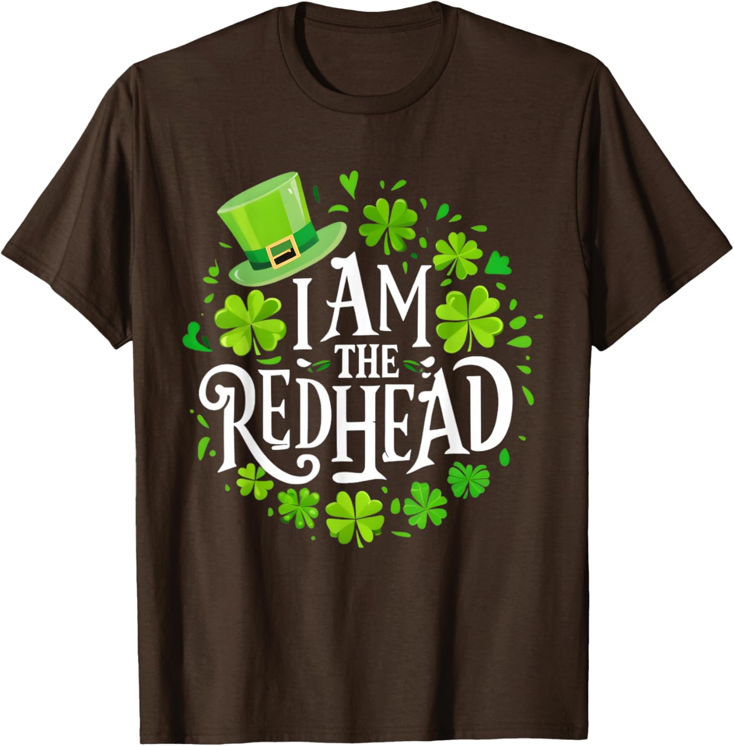 Funny St Patricks Day Redhead T-Shirt for Women - I Am The Redhead Dibs - 4