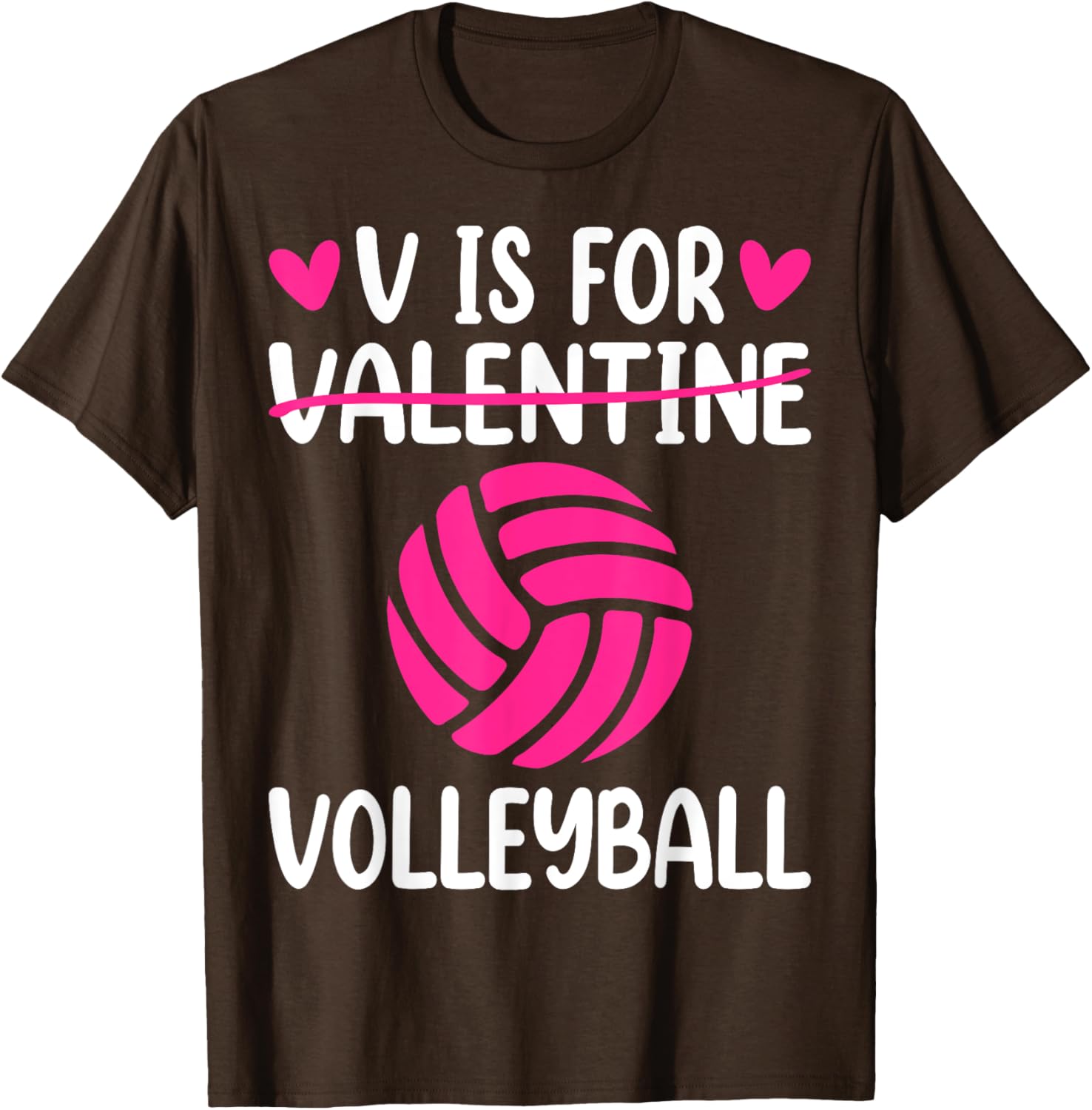 V is for Valentine Volleyball T-Shirt for Boys and Girls Fun Style - 18