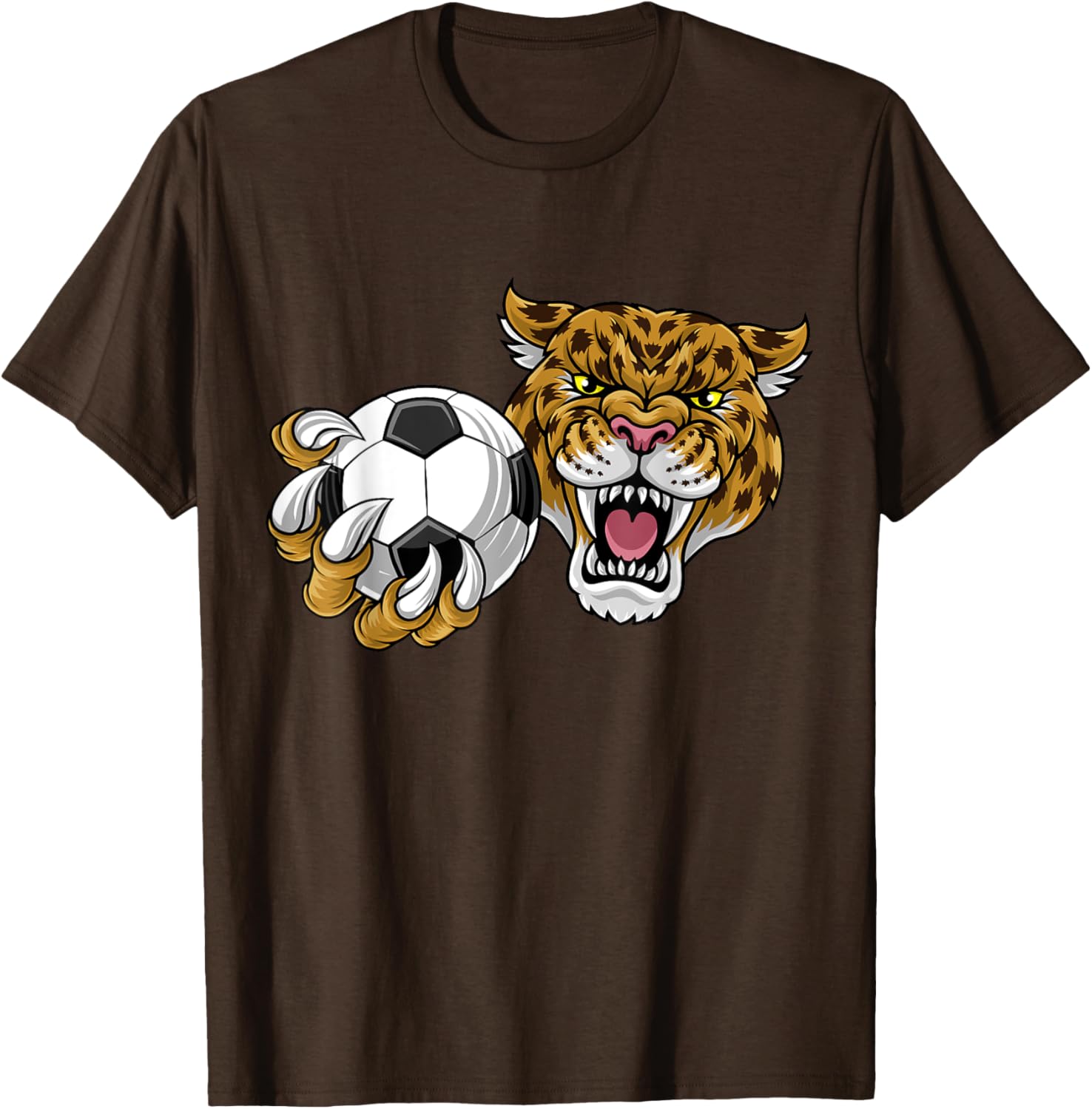 Jaguar Leopard Cheetah Soccer Ball Cartoon Character T-Shirt for Kids - 2