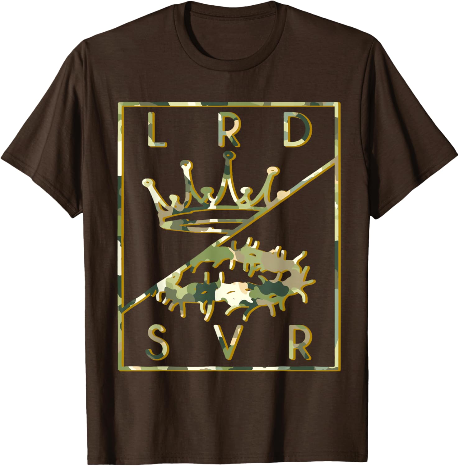 Camo Jesus Crown T-Shirt - Christian King Lord & Savior Apparel - 4
