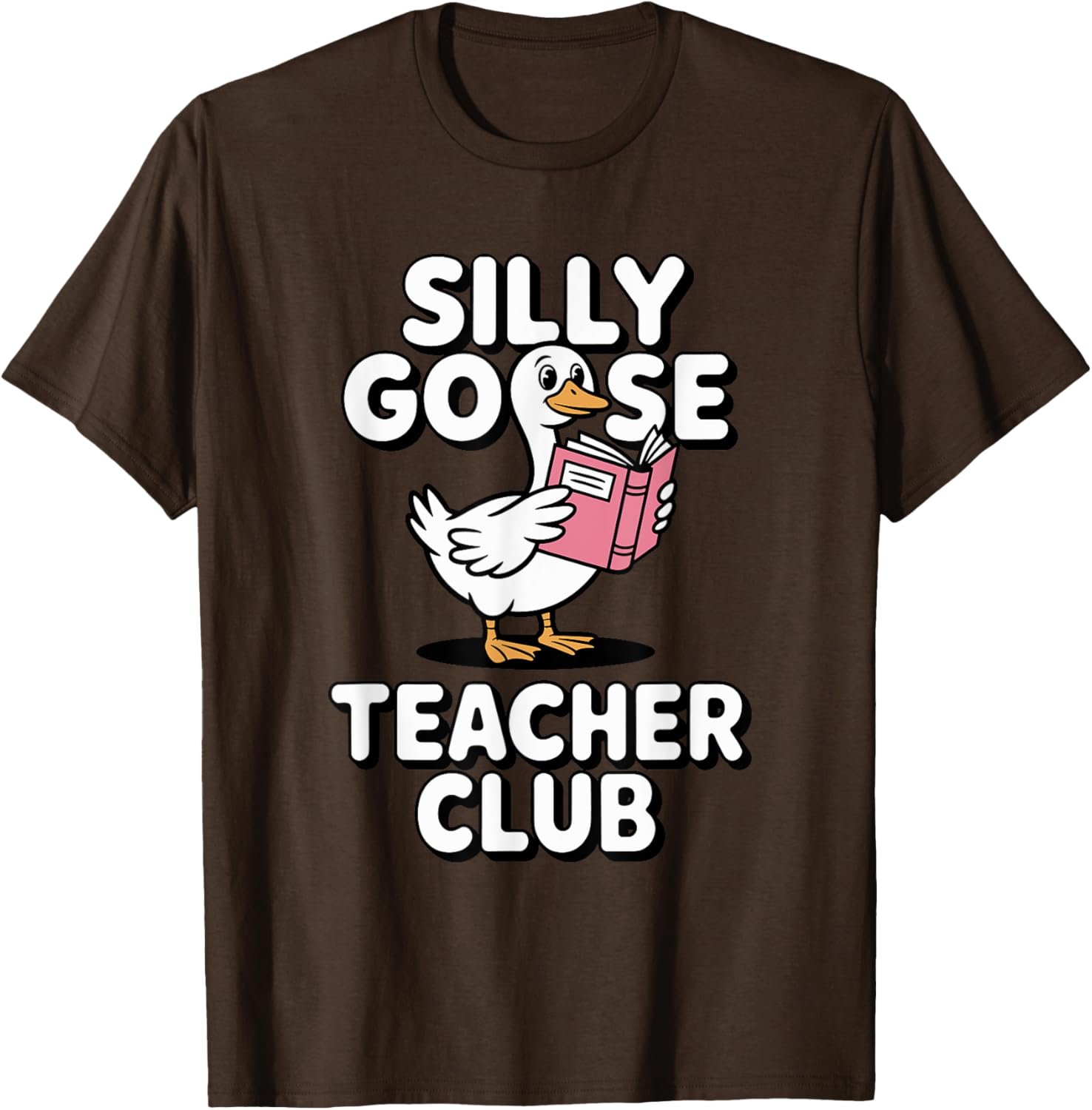 Silly Goose Teacher Club Fun Back to School Humor T-Shirt for Educators - 18