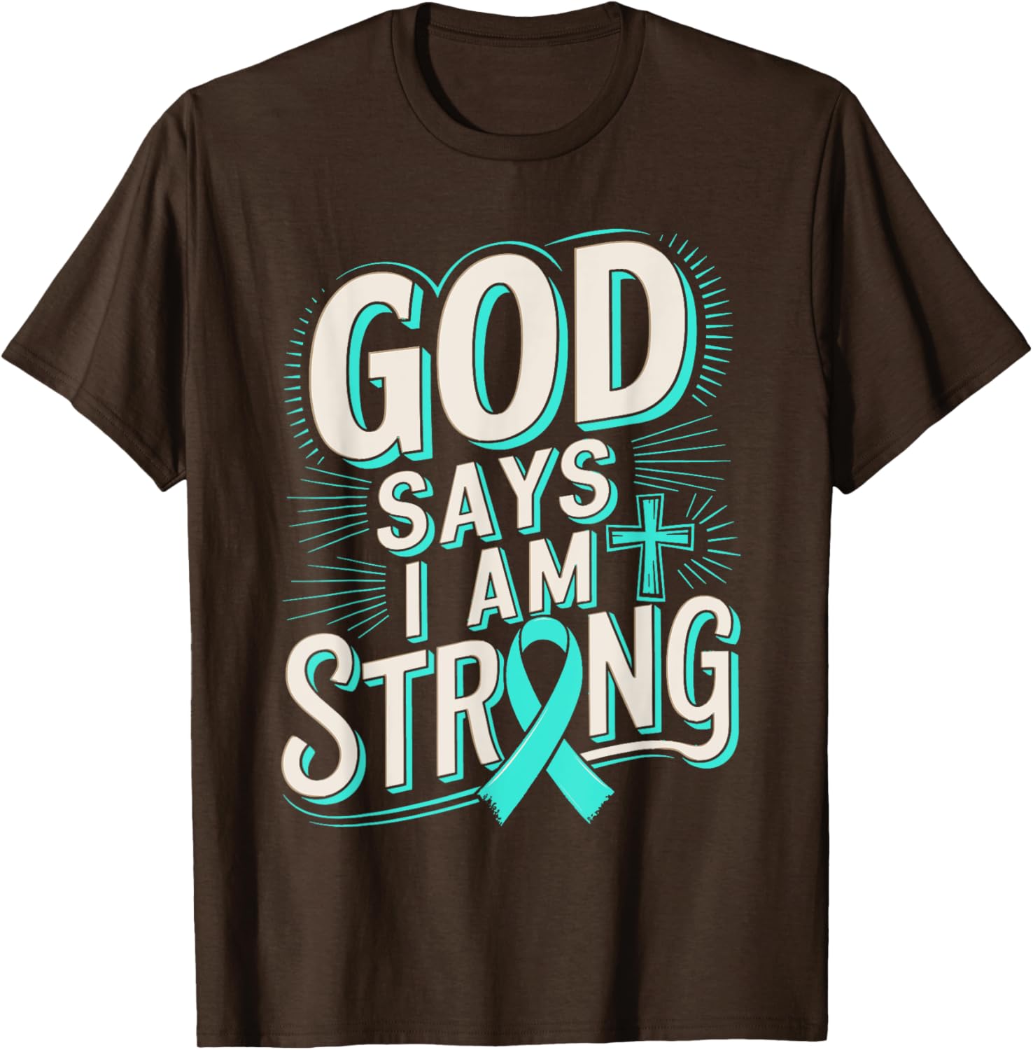 God Says I'm Strong Survivor Dysautonomia Awareness T-Shirt for Supporters - 21