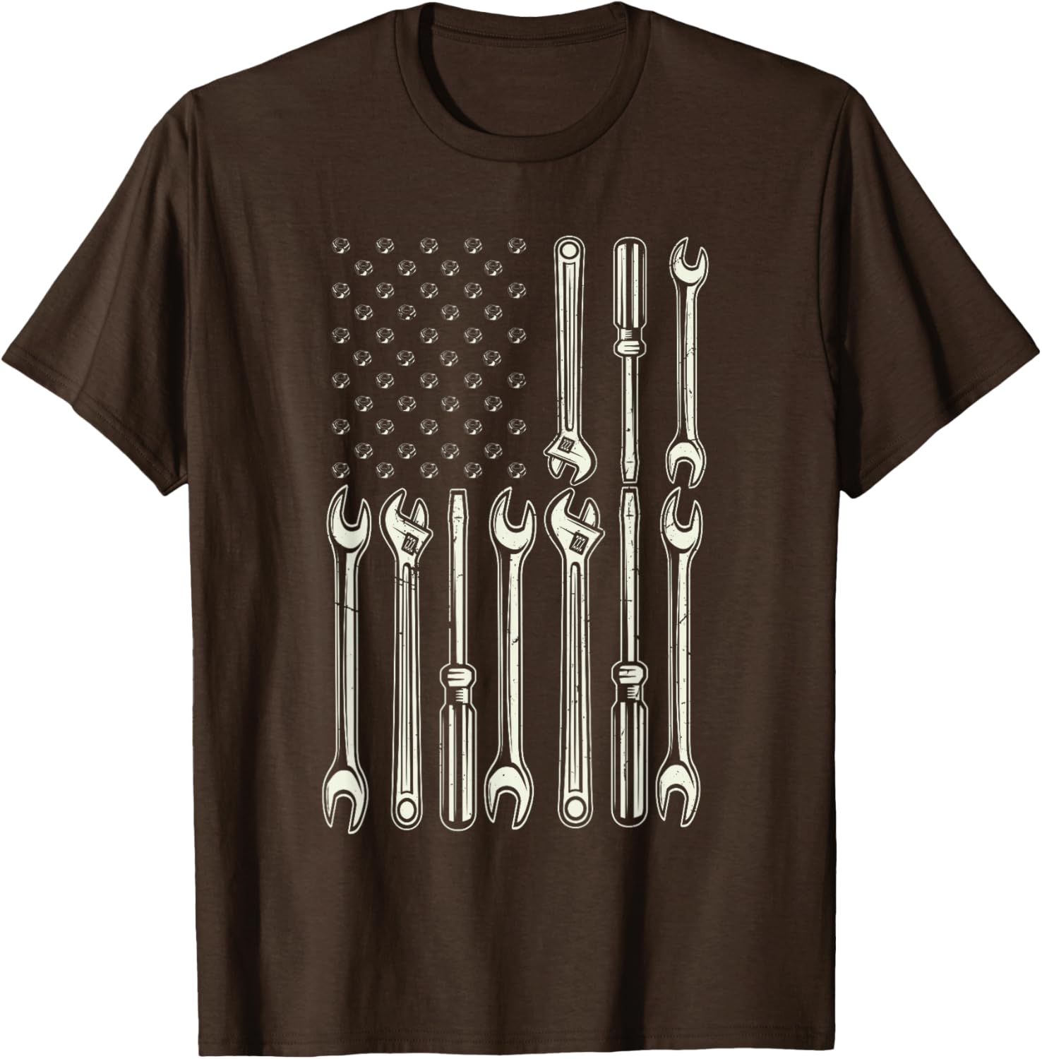 Patriotic Mechanic USA Flag T-Shirt for Men - Perfect Gift for Gearheads - 8