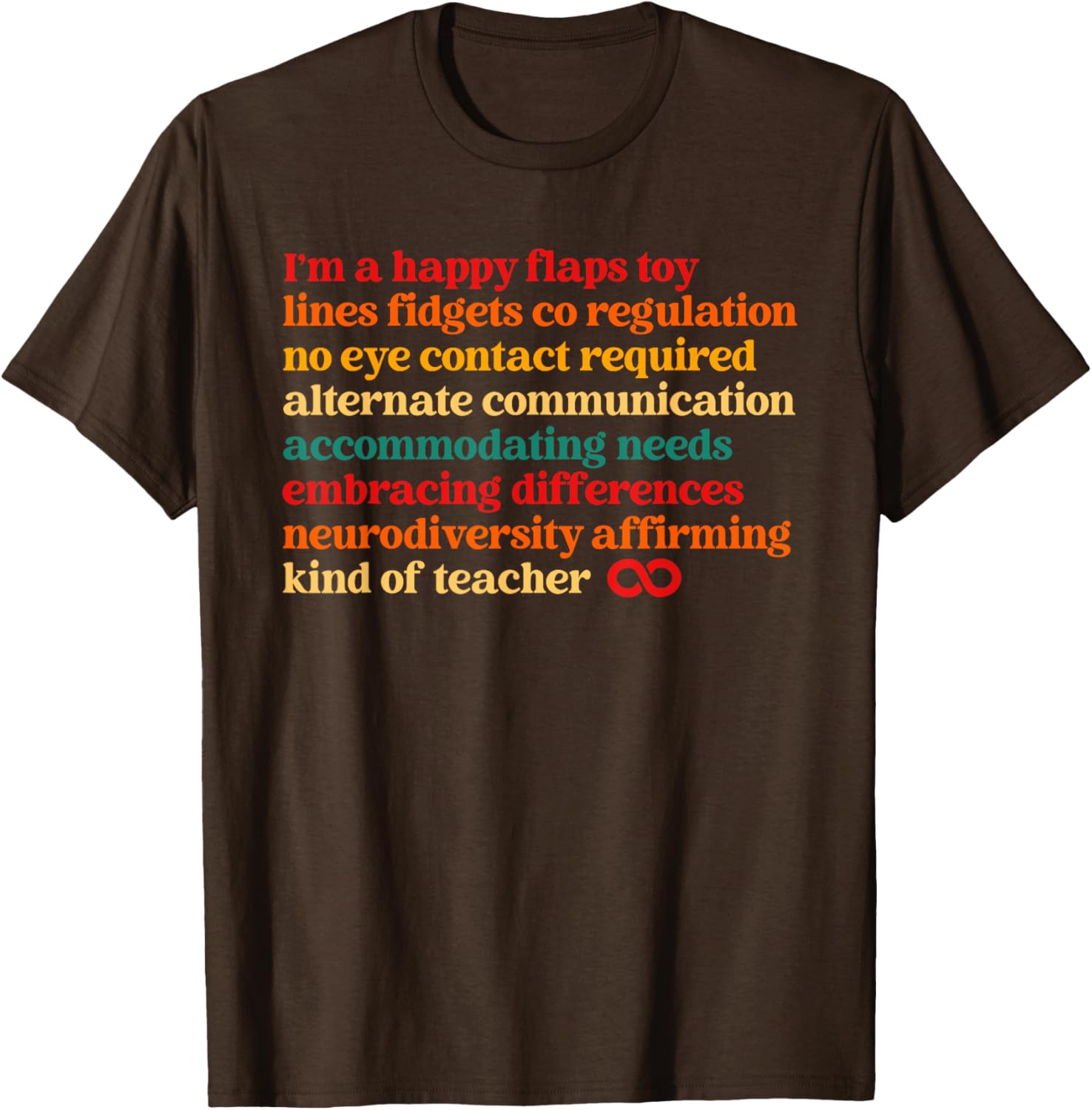 Funny I'm A Happy Flaps Toy Fidget T-Shirt for Fun and Relaxation - 4