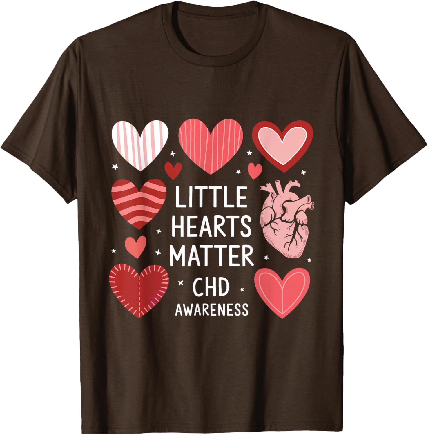 Heart Anatomy Valentine T-Shirt for CHD Awareness - Love with Purpose - 27