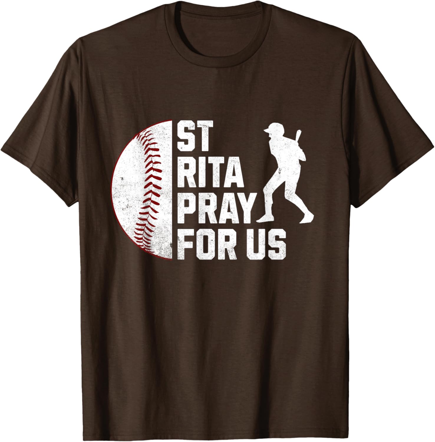 St Rita of Cascia Baseball Batter Patron Saint T-Shirt for Sports Lovers - 9