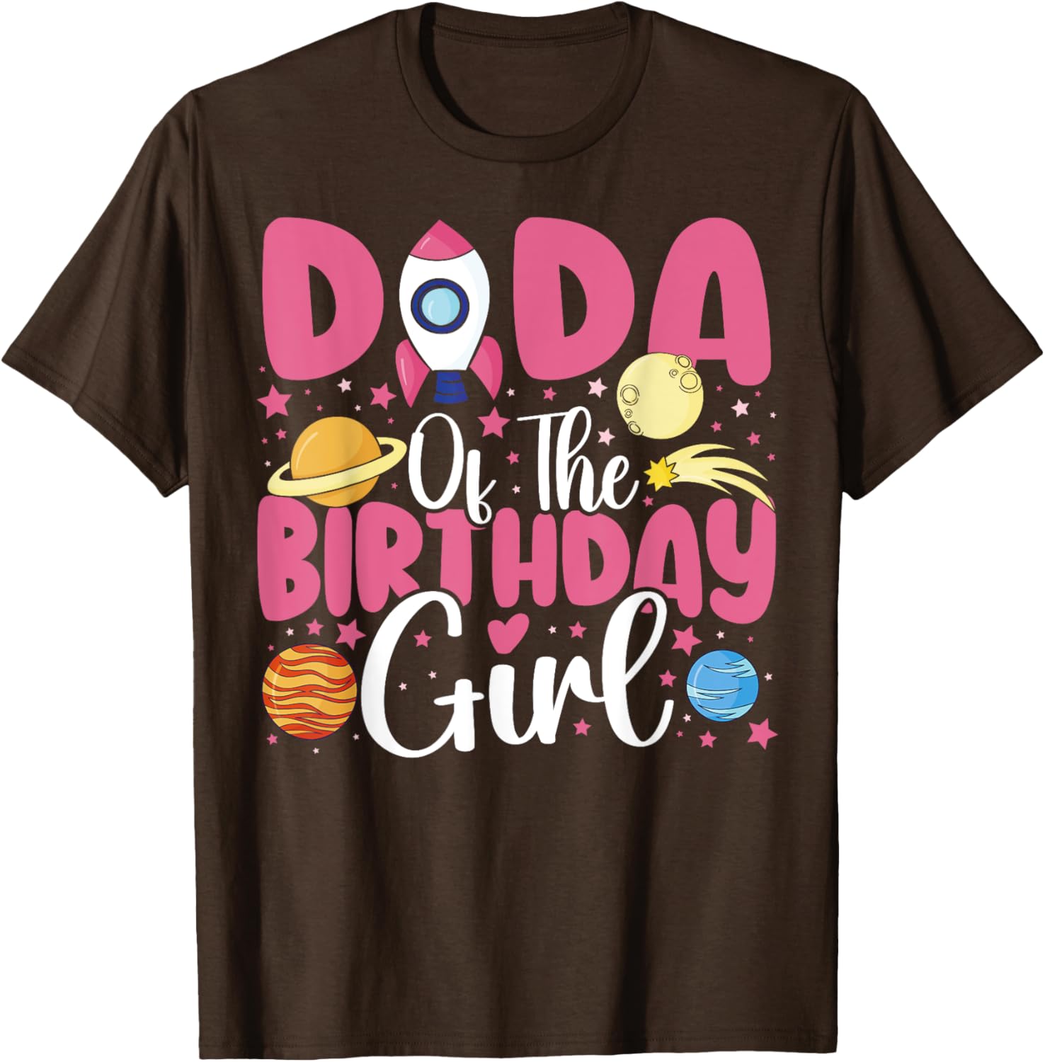 Birthday Girl Astronaut Family T-Shirt for Fun Celebrations - 17
