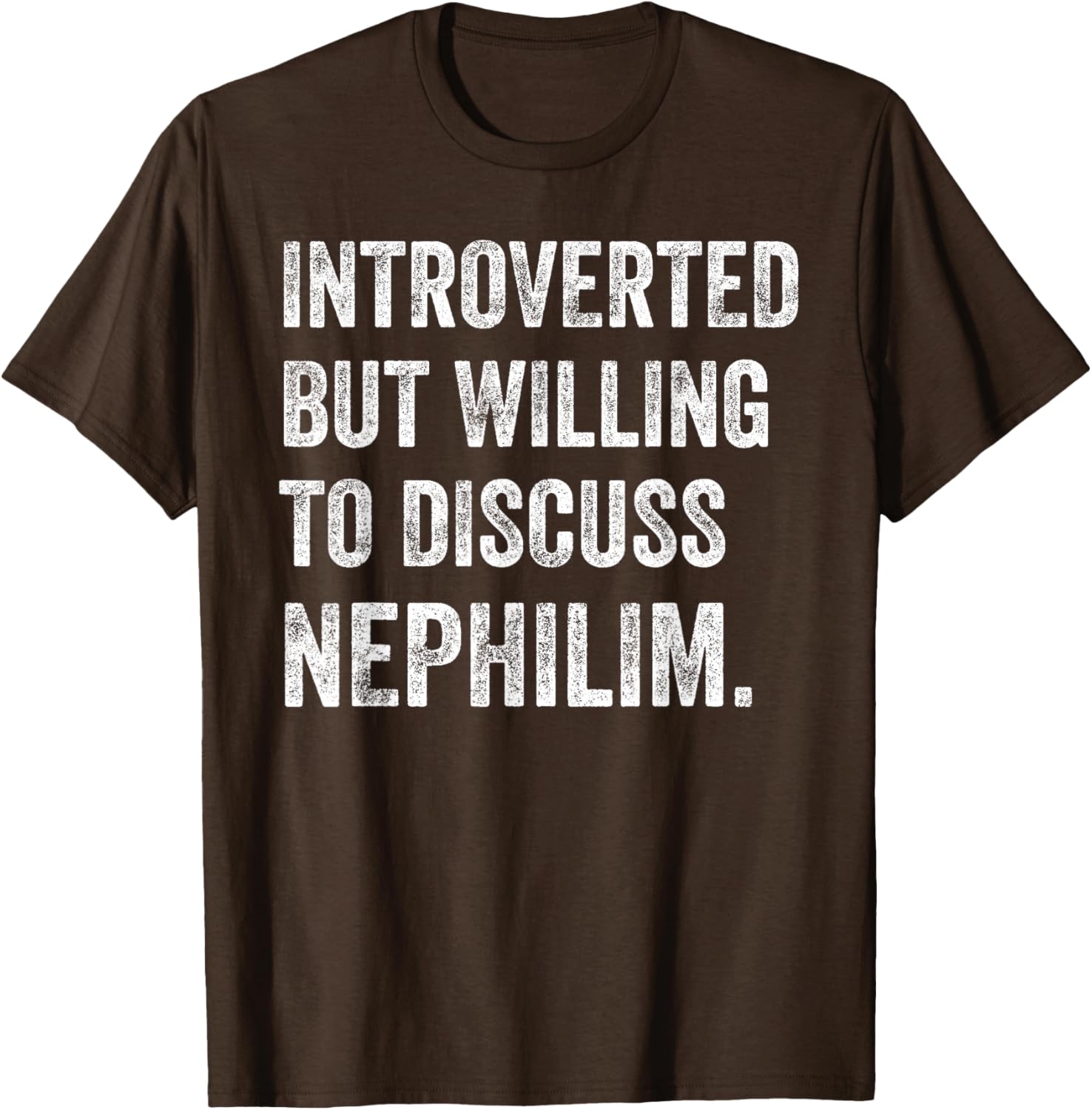 Introverted Nephilim Humor T-Shirt Perfect for Fun Discussions - 2