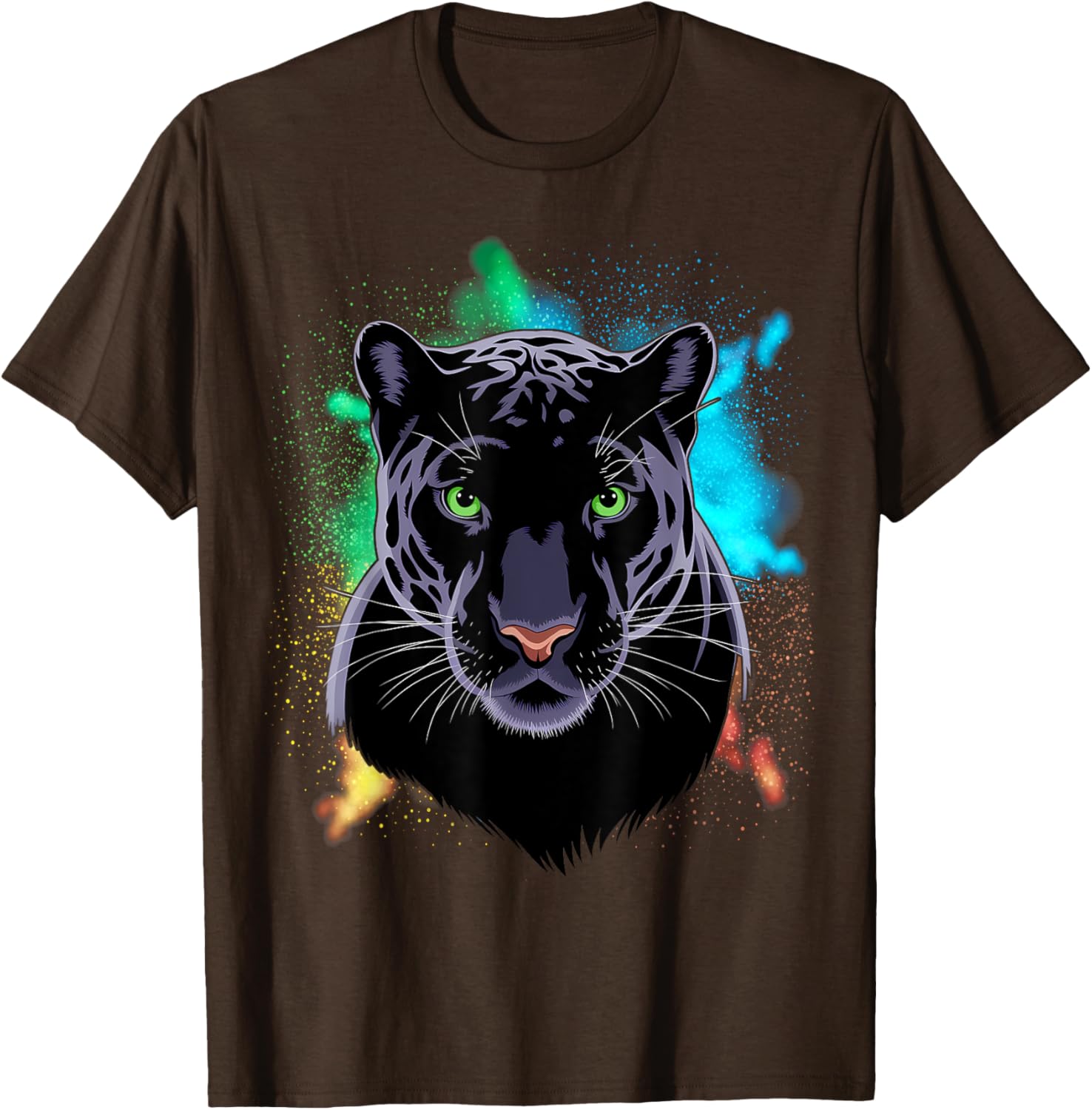 Beautiful Black Panther T-Shirt with Stunning Green Eyes for Animal Lovers - 9