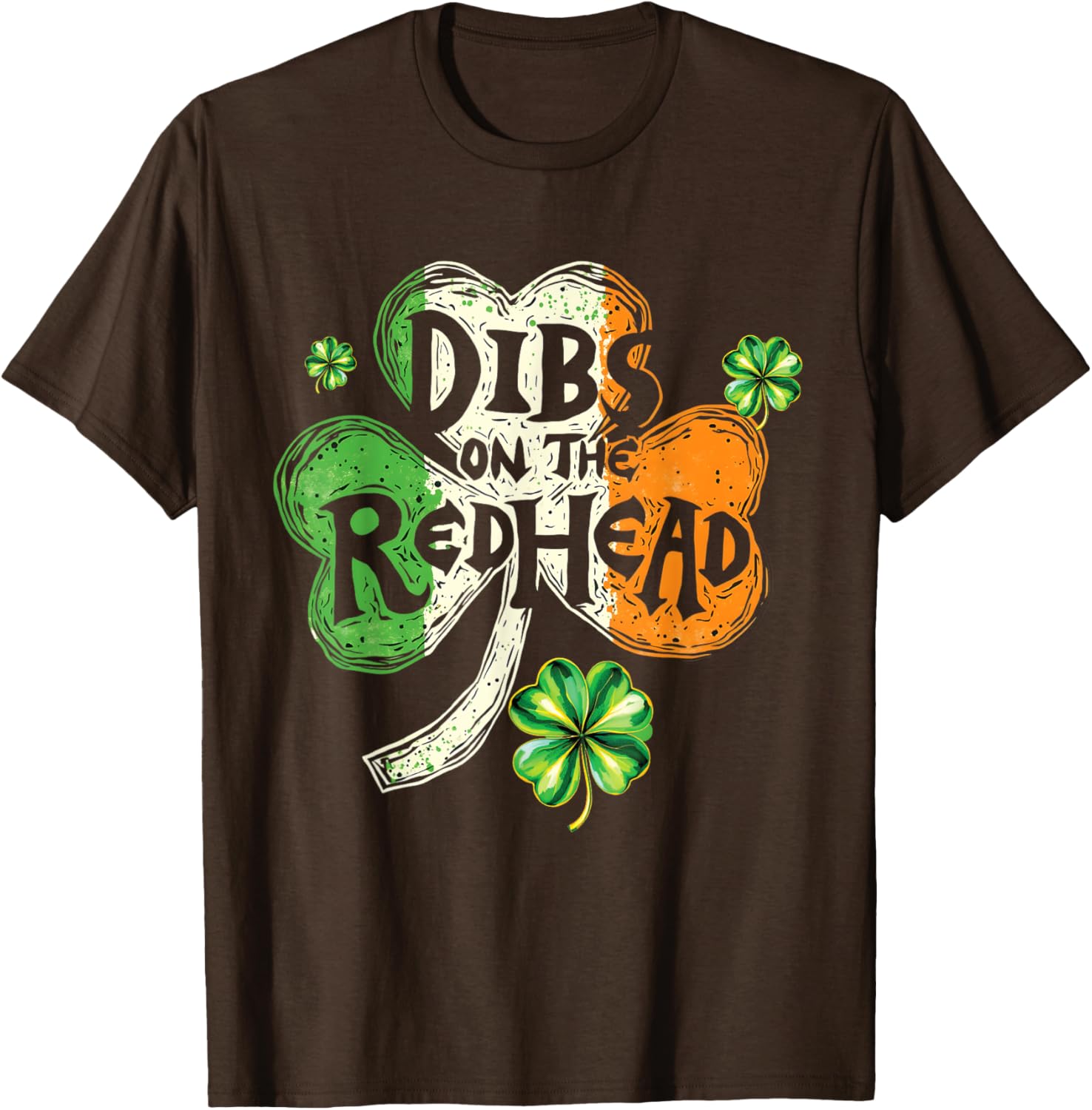 Dibs on the Redhead St Patrick's Day Shamrock T-Shirt for Women - 10