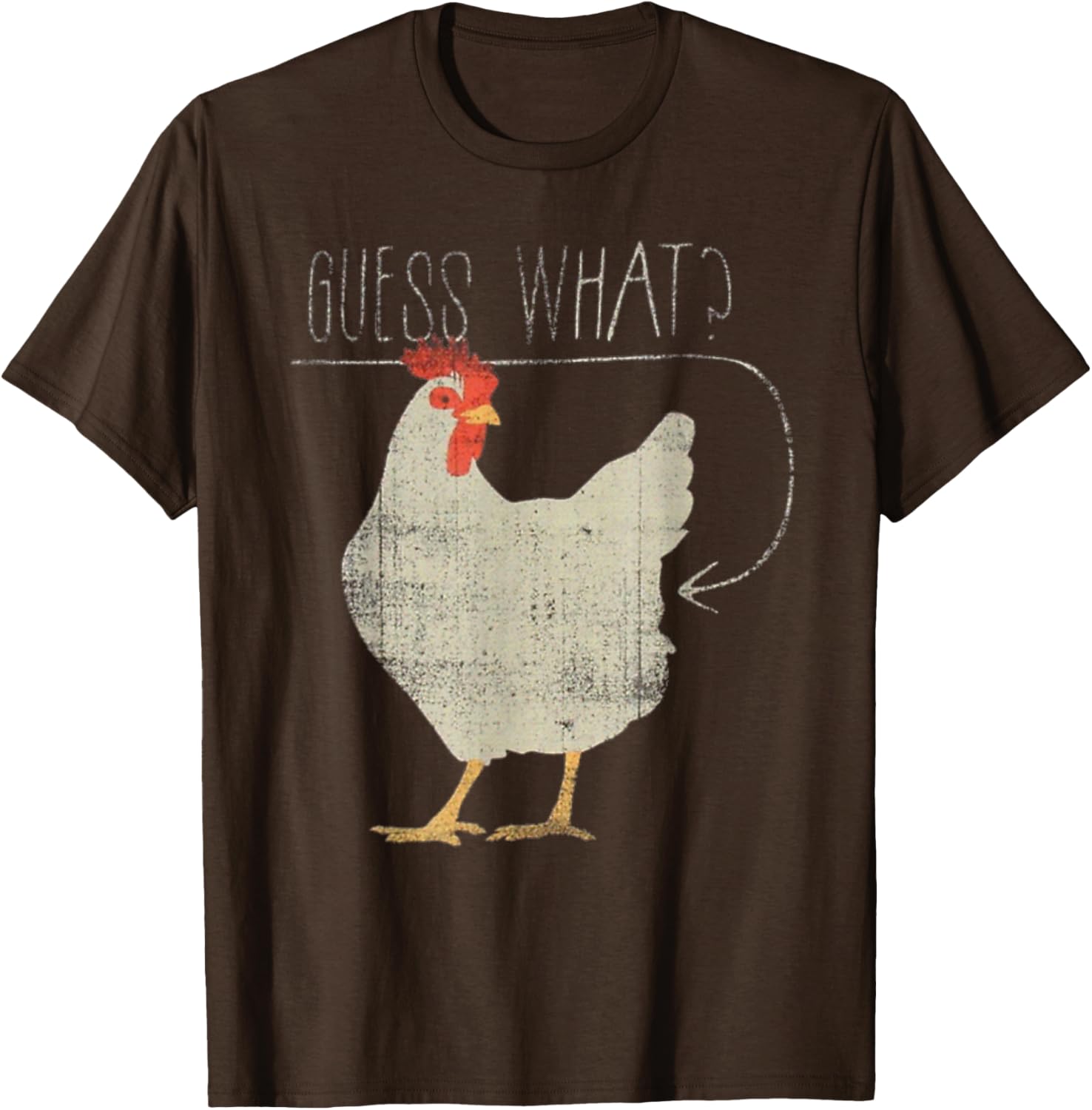 Funny Chicken Meme T-Shirt Guess What Chicken Butt Humor Apparel - 9