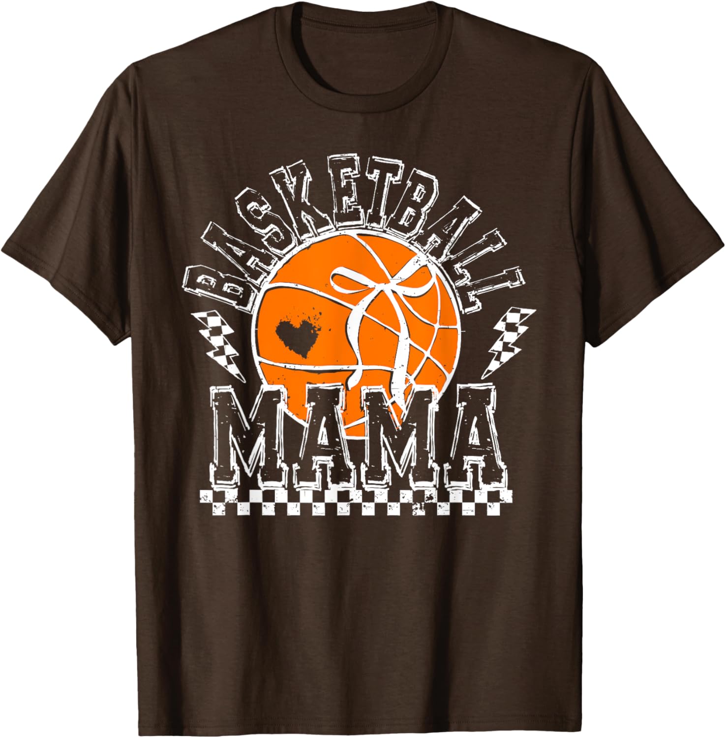 Funny Basketball Mama Coquette Bow T-Shirt for Sports Lover Moms - 18