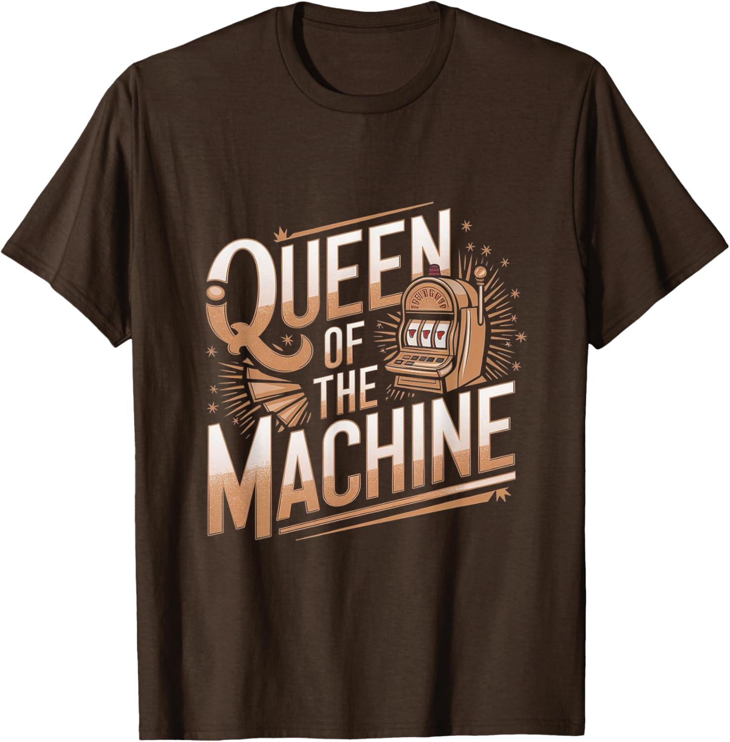 Queen of the Machine Funny Slot Machine Casino T-Shirt for Fun Lovers - 6