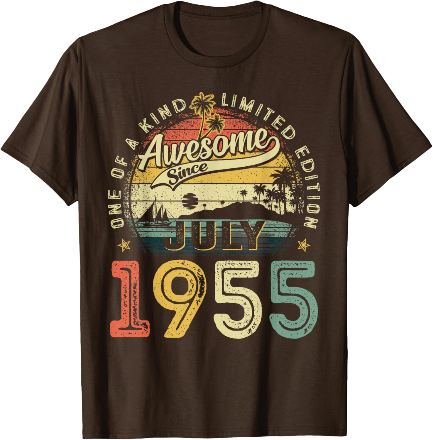 Vintage 70th Birthday T-Shirt for Men Born in July 1955 - Perfect Gift! - 3
