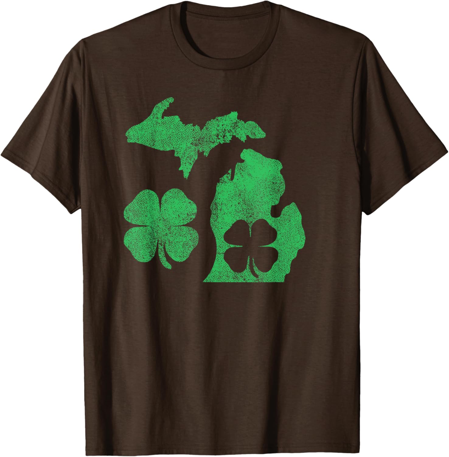 Michigan Shamrock St Patricks Day T-Shirt for Celebrating Irish Pride - 19
