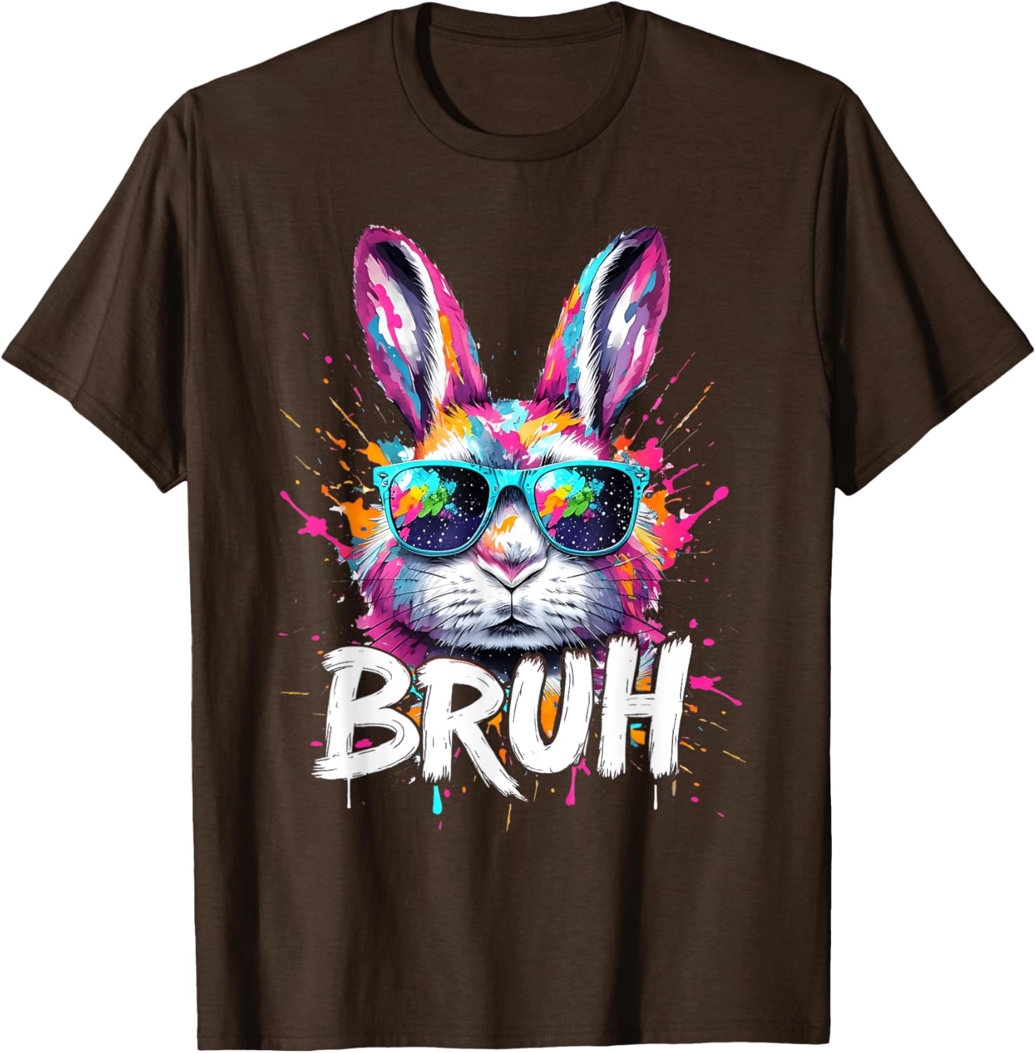 Funny Colorful Easter Bunny Eggs T-Shirt for Boys and Kids - 13