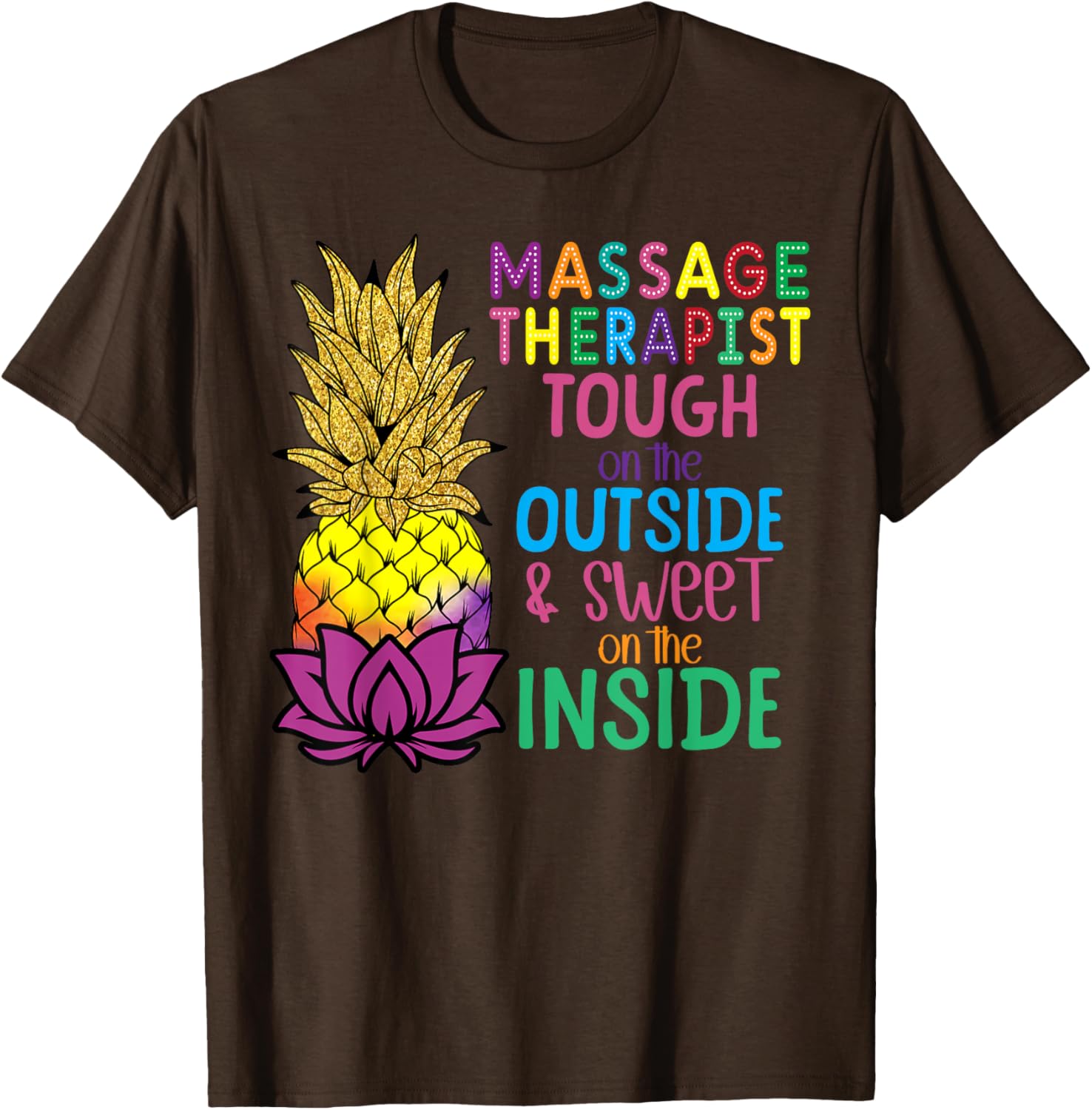 Pineapple Massage T-Shirt for Licensed Therapists - Fun & Stylish Wear - 12