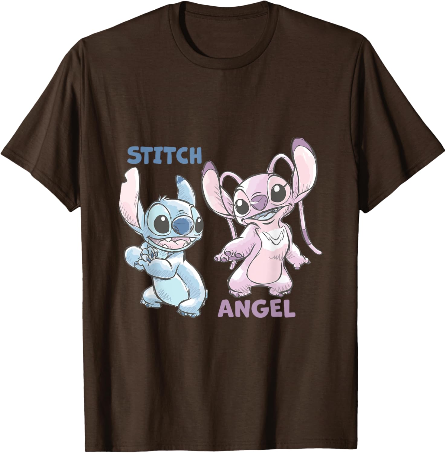 Disney Lilo and Stitch Moments T-Shirt featuring Angel and Stitch Design - 2