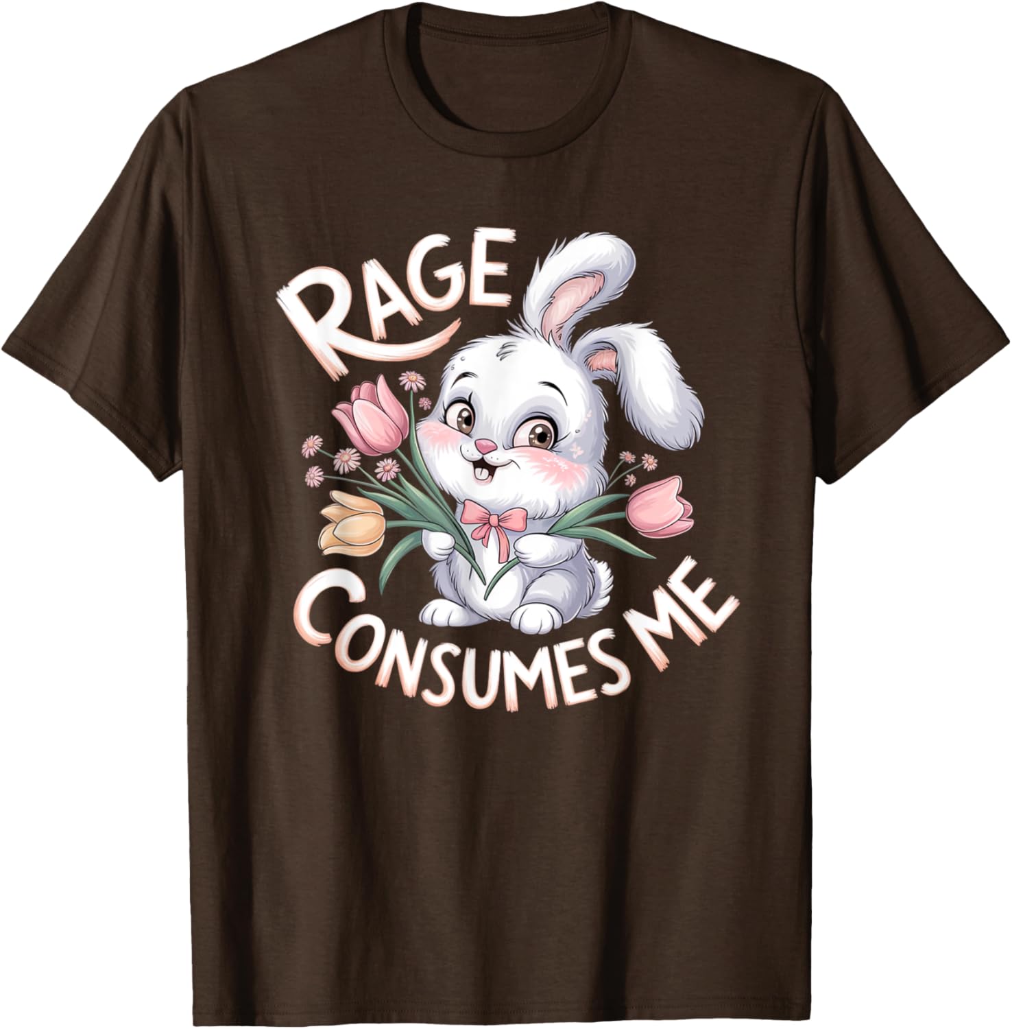 Bunny Rage Consumes Me Funny Rabbit T-Shirt for Animal Lovers - 5