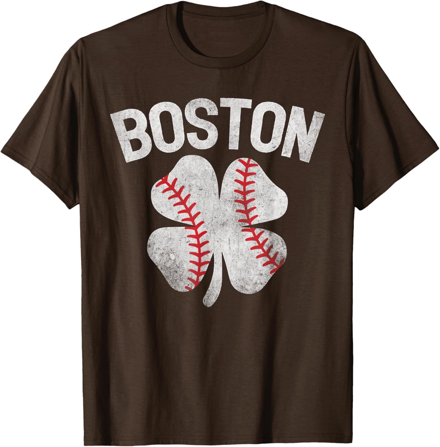 Boston St Patrick's Day Shamrock Clover Baseball T-Shirt for Celebrations - 18