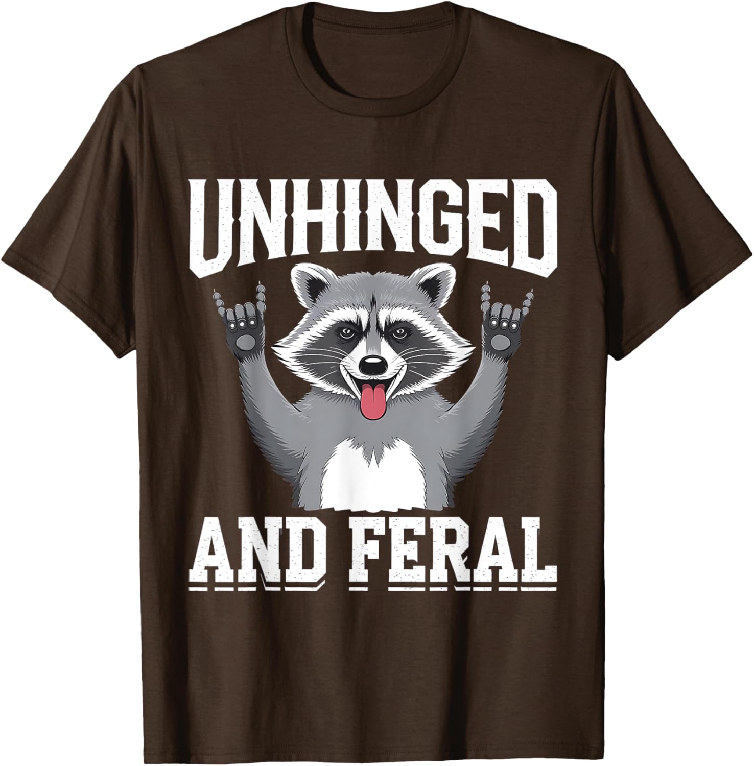 Feral Raccoon Retro Chaos Vibes T-Shirt for Fun and Stylish Outfits - 6