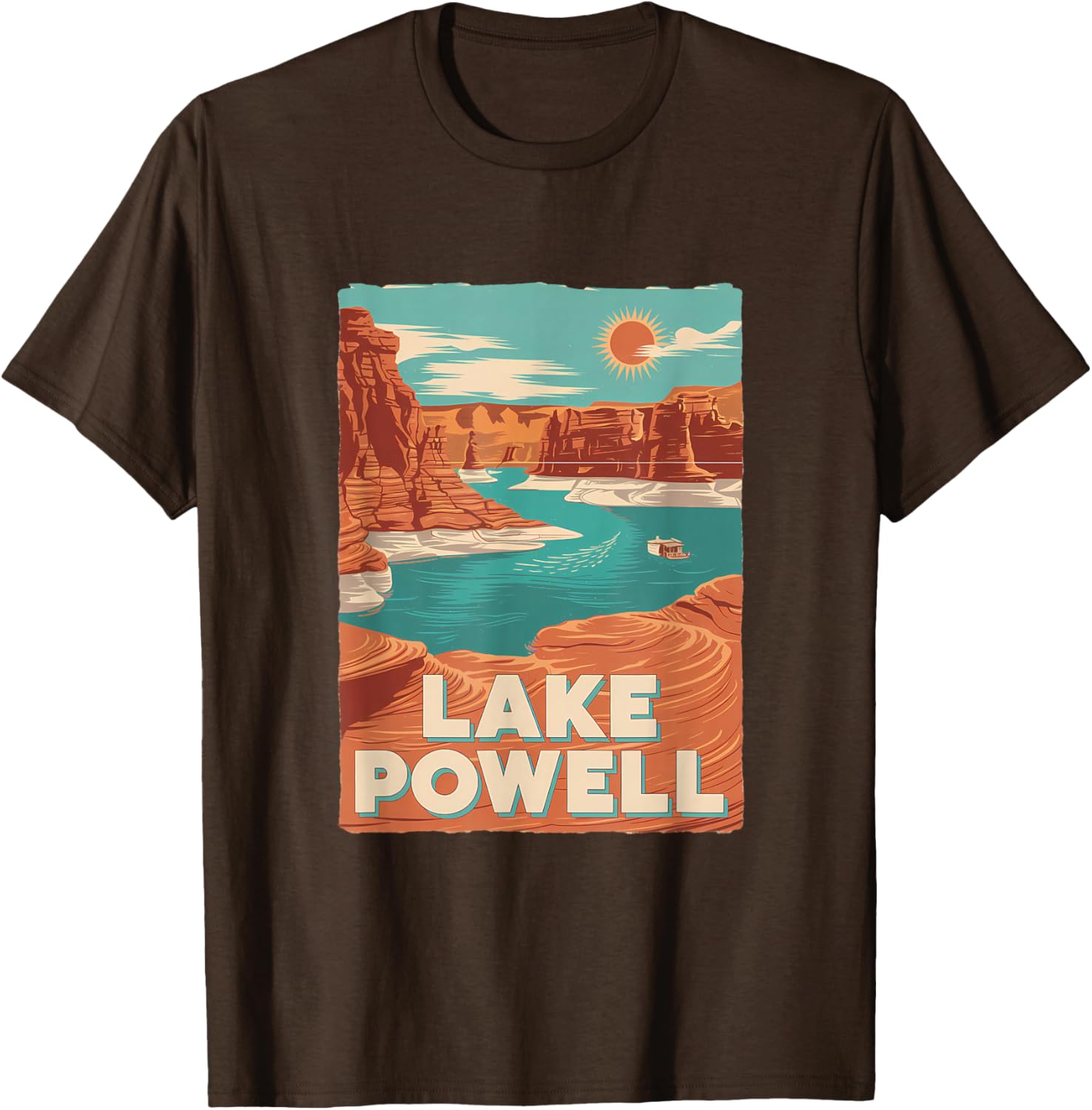 Lake Powell Vintage Canyon Sun Adventure T-Shirt for Outdoor Lovers - 1