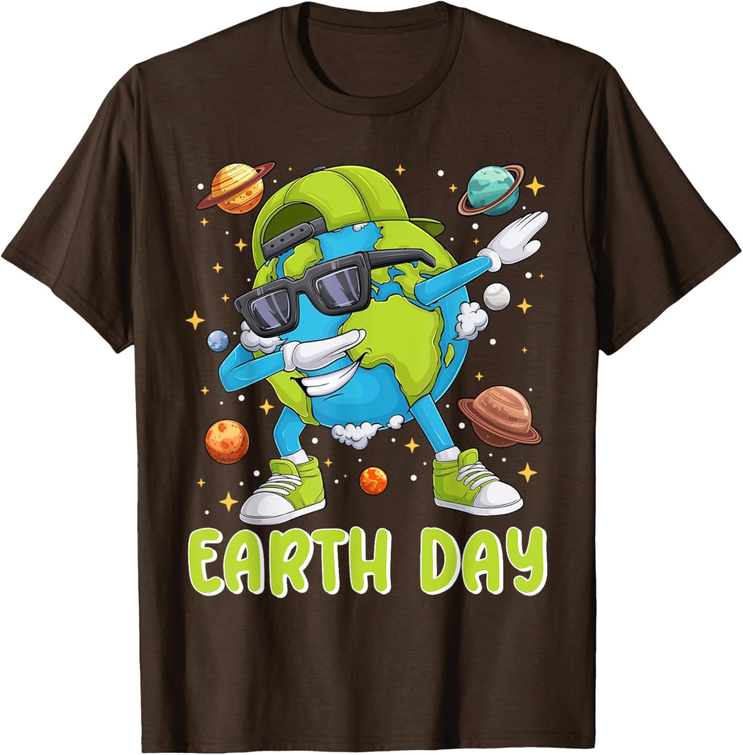 Cute Dabbing Earth Day 2025 T-Shirt for Kids and Toddlers - 11