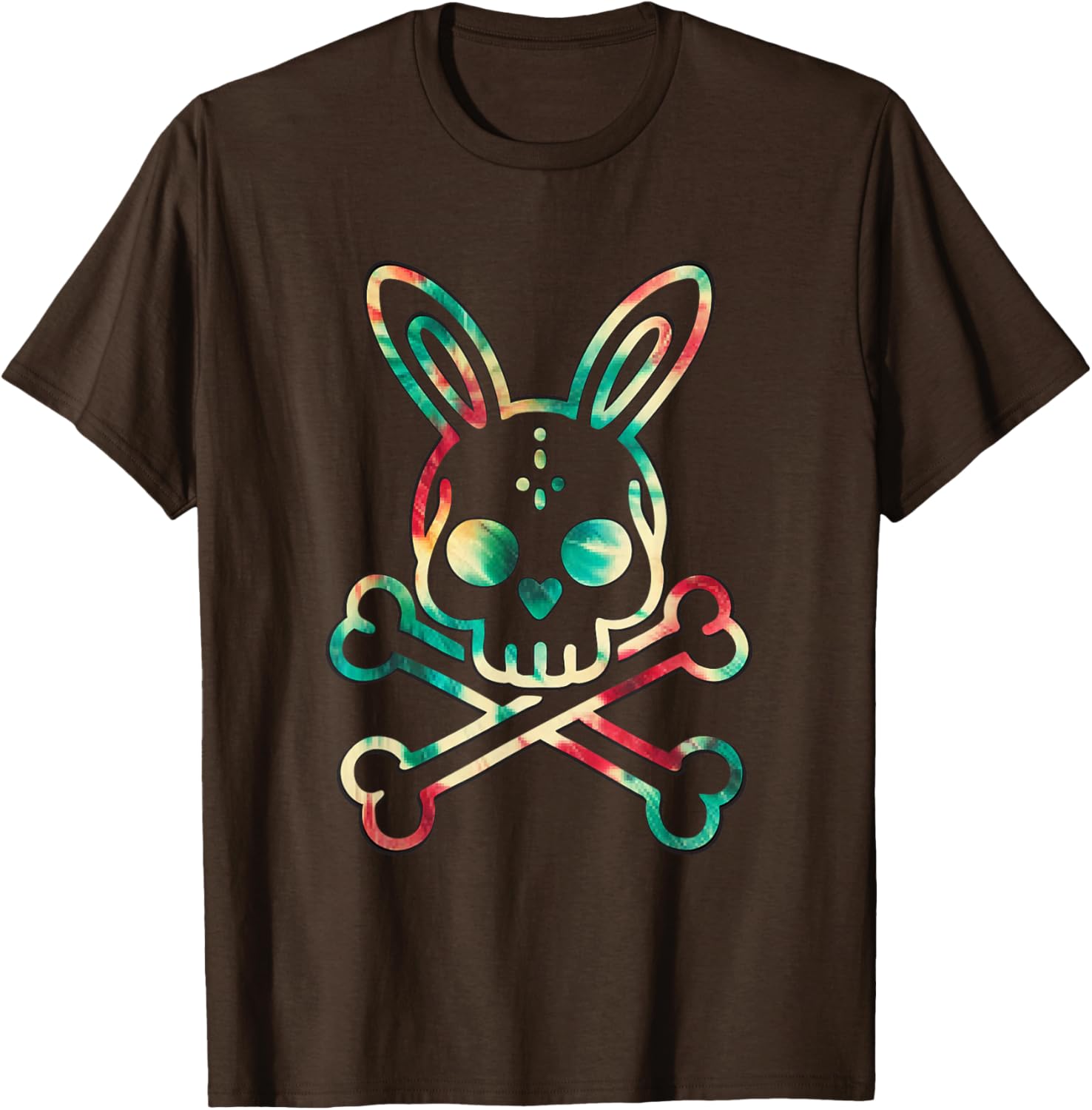 Tie Dye Bunny Skull Rabbit Skeleton Men’s T-Shirt for Unique Style - 14