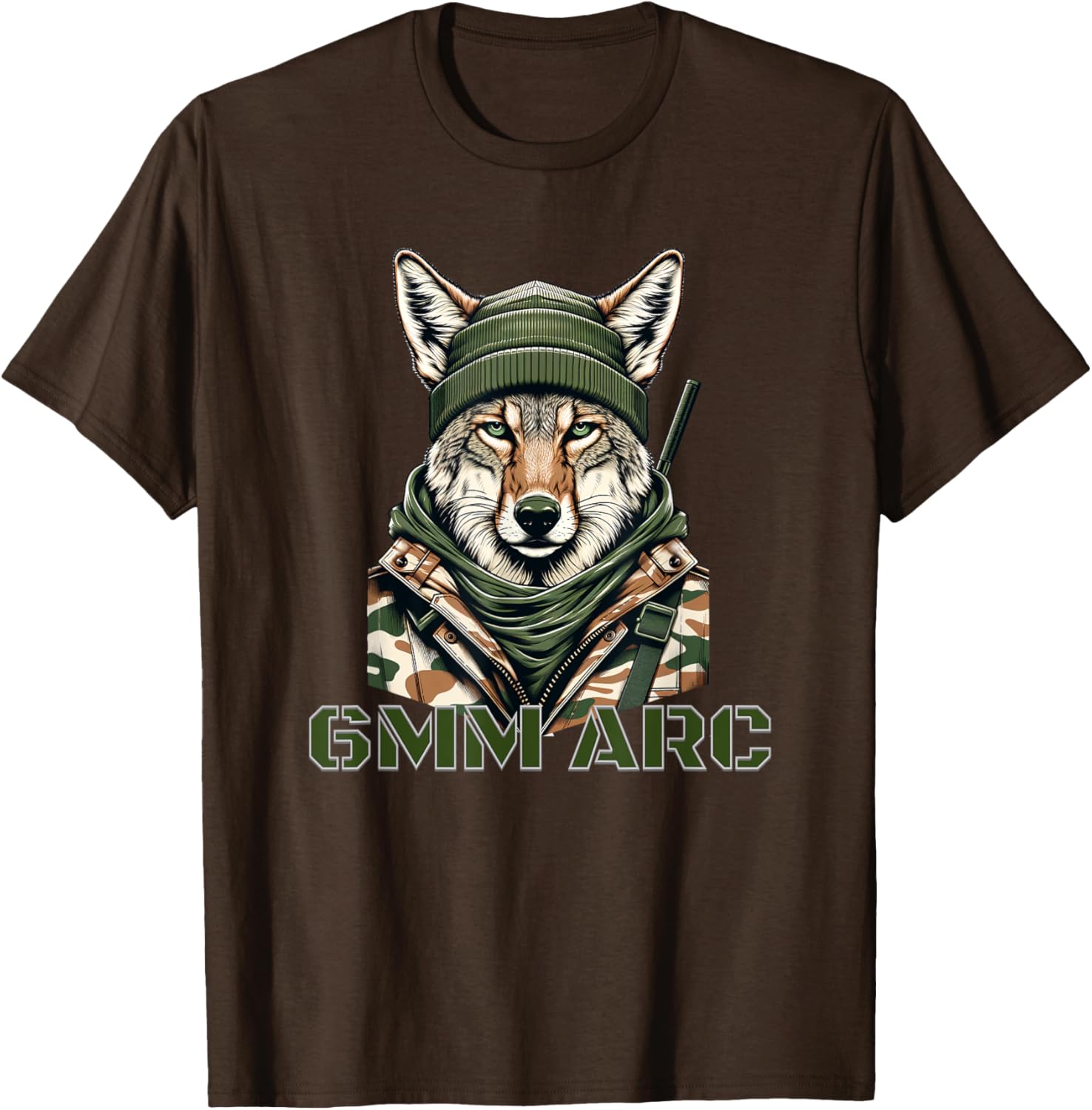 Coyote in Camo 6MM ARC T-Shirt for Comfortable Outdoor Adventures - 6