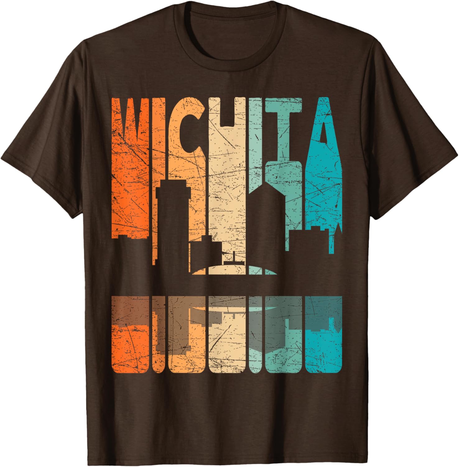 Wichita Vintage Retro T-Shirt Kansas Style for Comfortable Casual Wear - 2