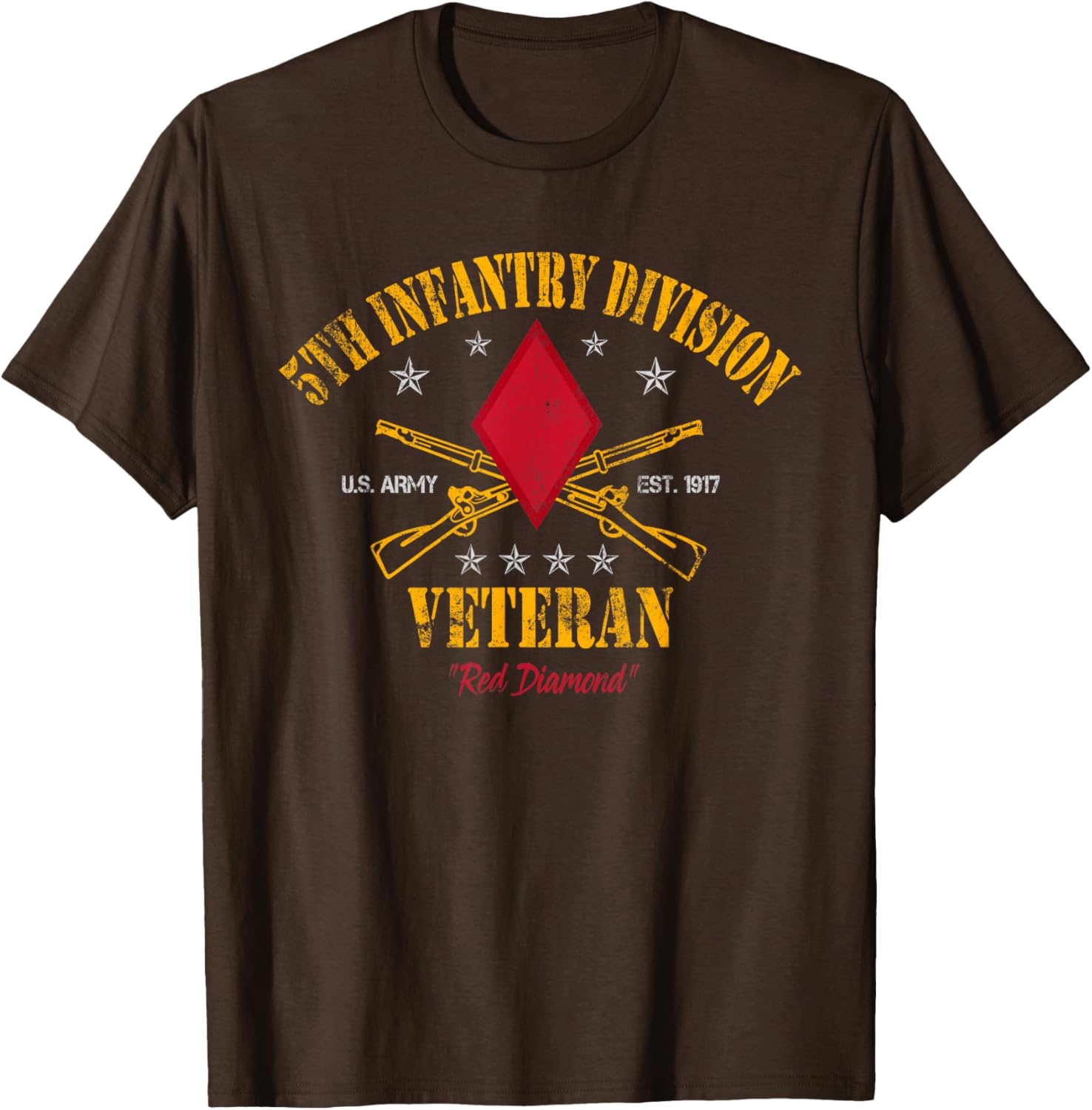 5th Infantry Division Veteran T-Shirt for Veterans Day - Military Apparel - 15