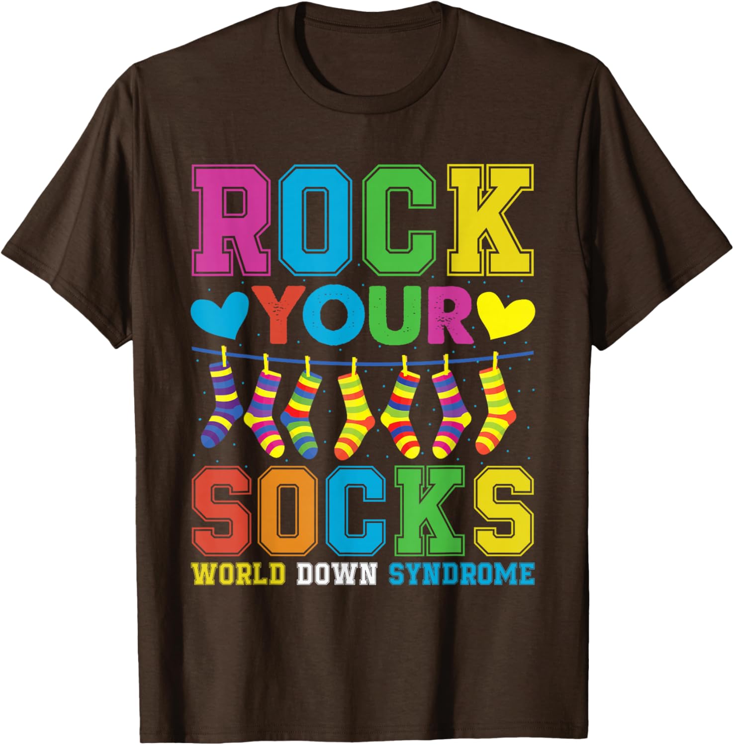 Rock Your Socks Down Syndrome Awareness T-Shirt for Kids 2025 - 11
