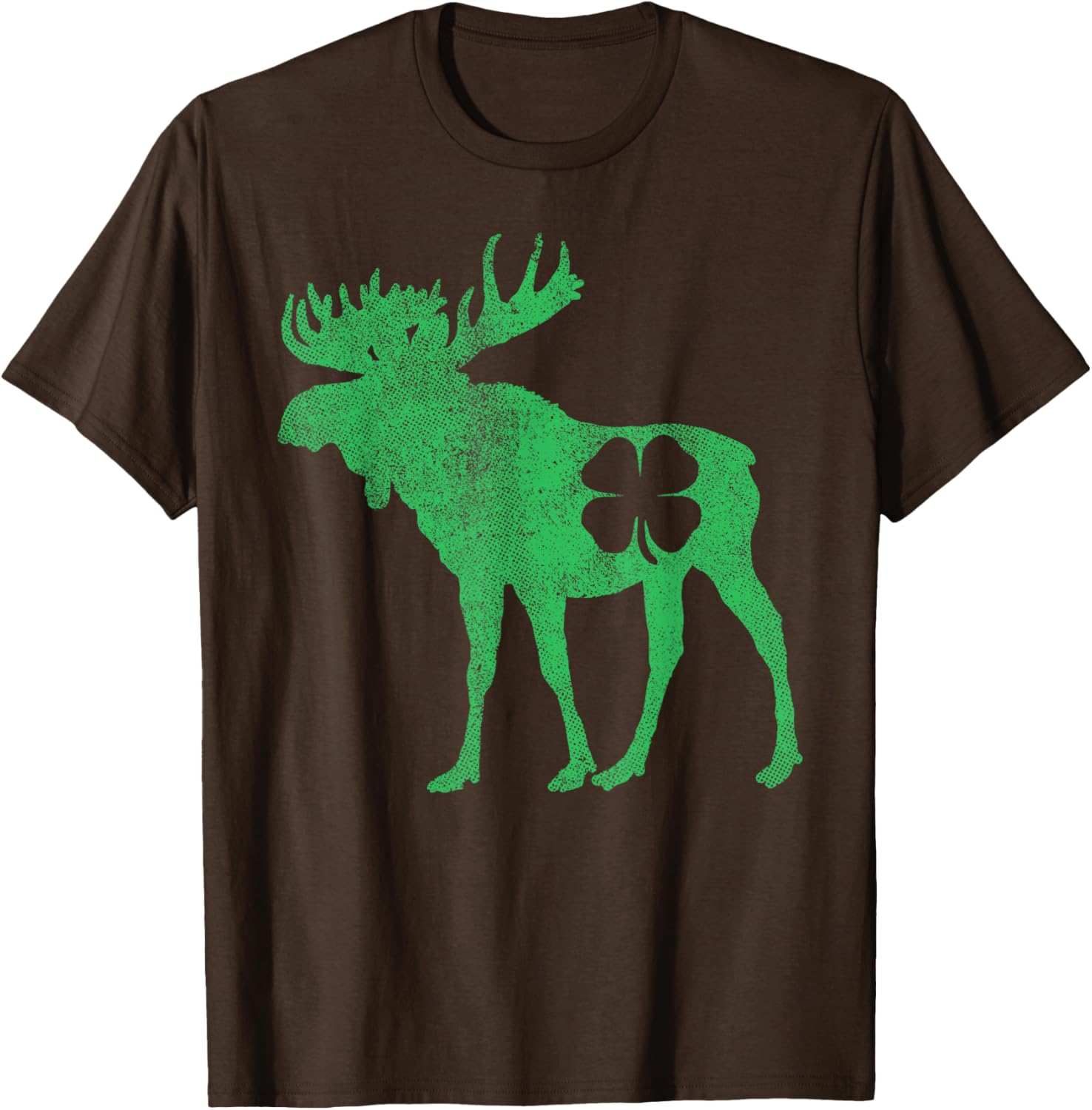 Funny Moose Shamrock St Patricks Day T-Shirt for Irish Celebration - 18