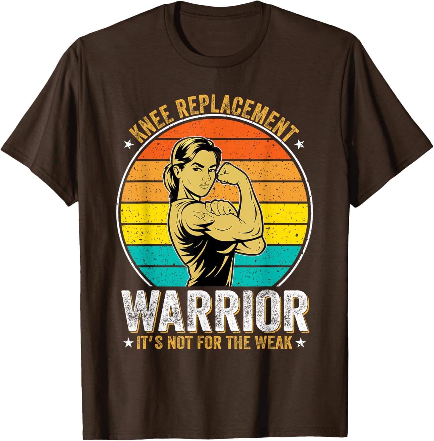 Knee Replacement Warrior Strong Women T-Shirt Empowering Apparel - 8