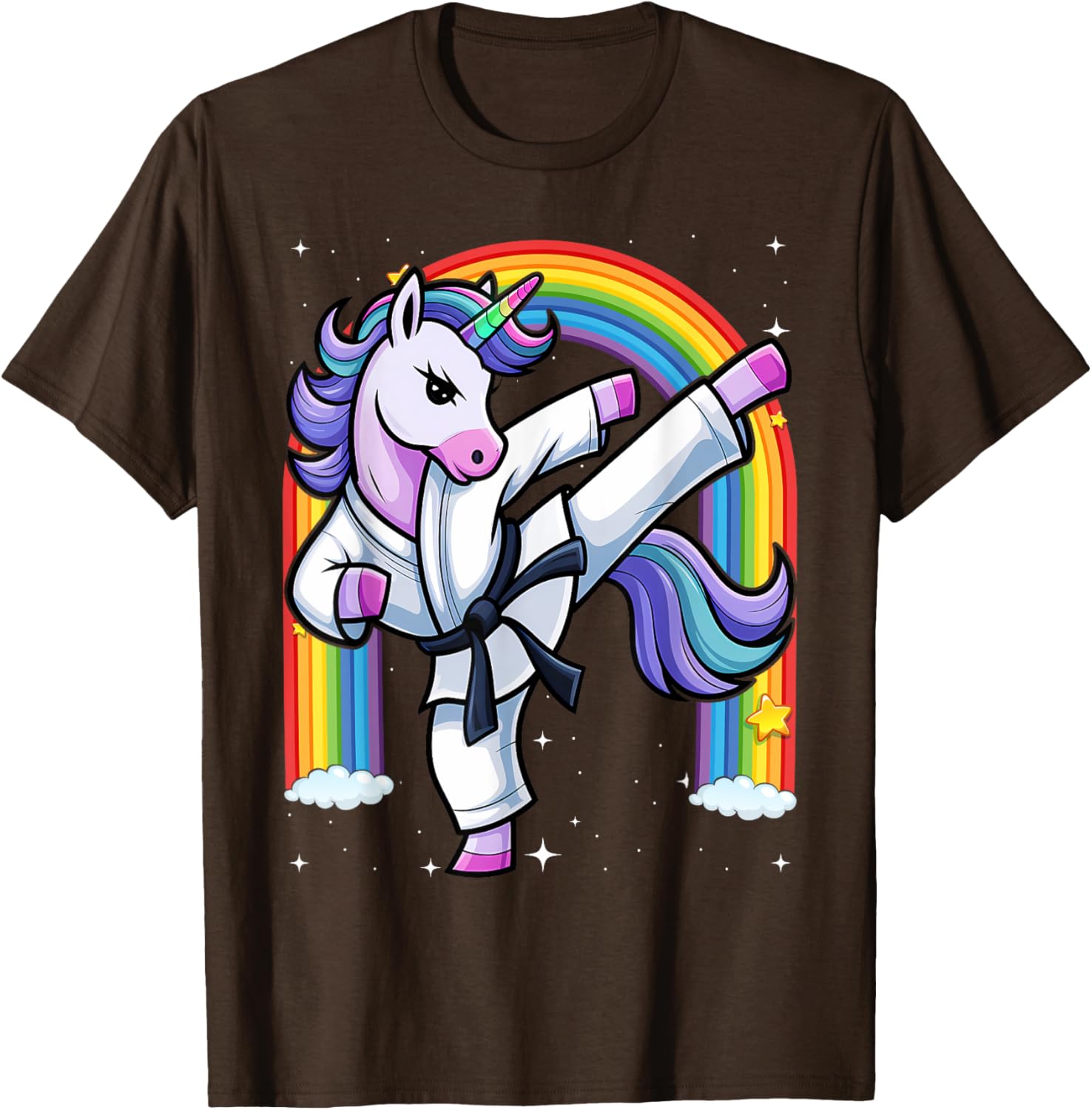 Funny Unicorn Karate Girl Taekwondo T-Shirt for Martial Arts Fans - 4
