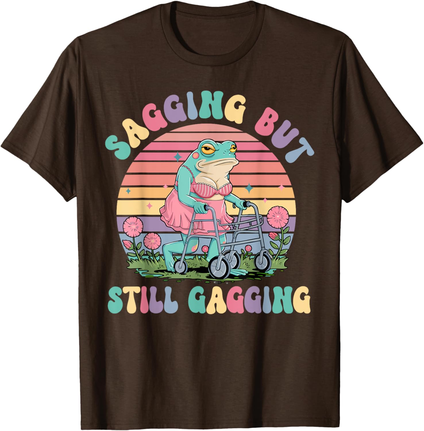 Funny Sagging Frog Meme T-Shirt for Adults - Embarrassing Gift Idea - 13
