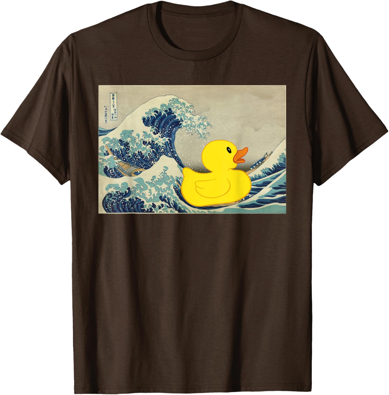 Rubber Duck on Great Wave T-Shirt – Fun and Unique Beachwear Style - 10