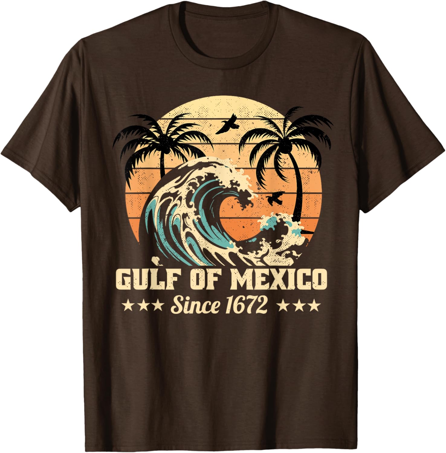 Vintage Gulf of Mexico T-Shirt Since 1672 Stylish and Unique Apparel - 1