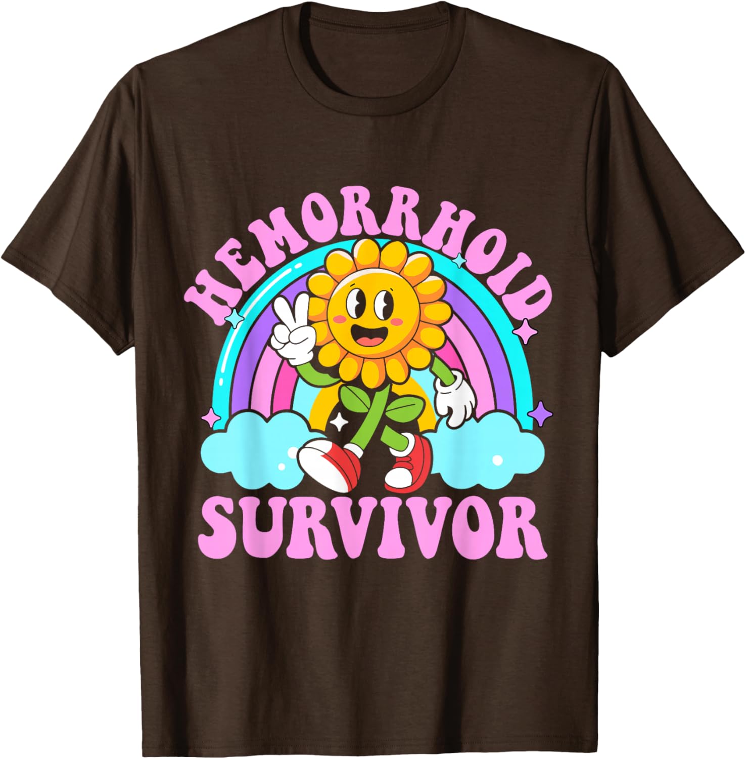 Funny Hemorrhoid Survivor Y2K Meme T-Shirt - Sarcastic Humor Apparel - 9