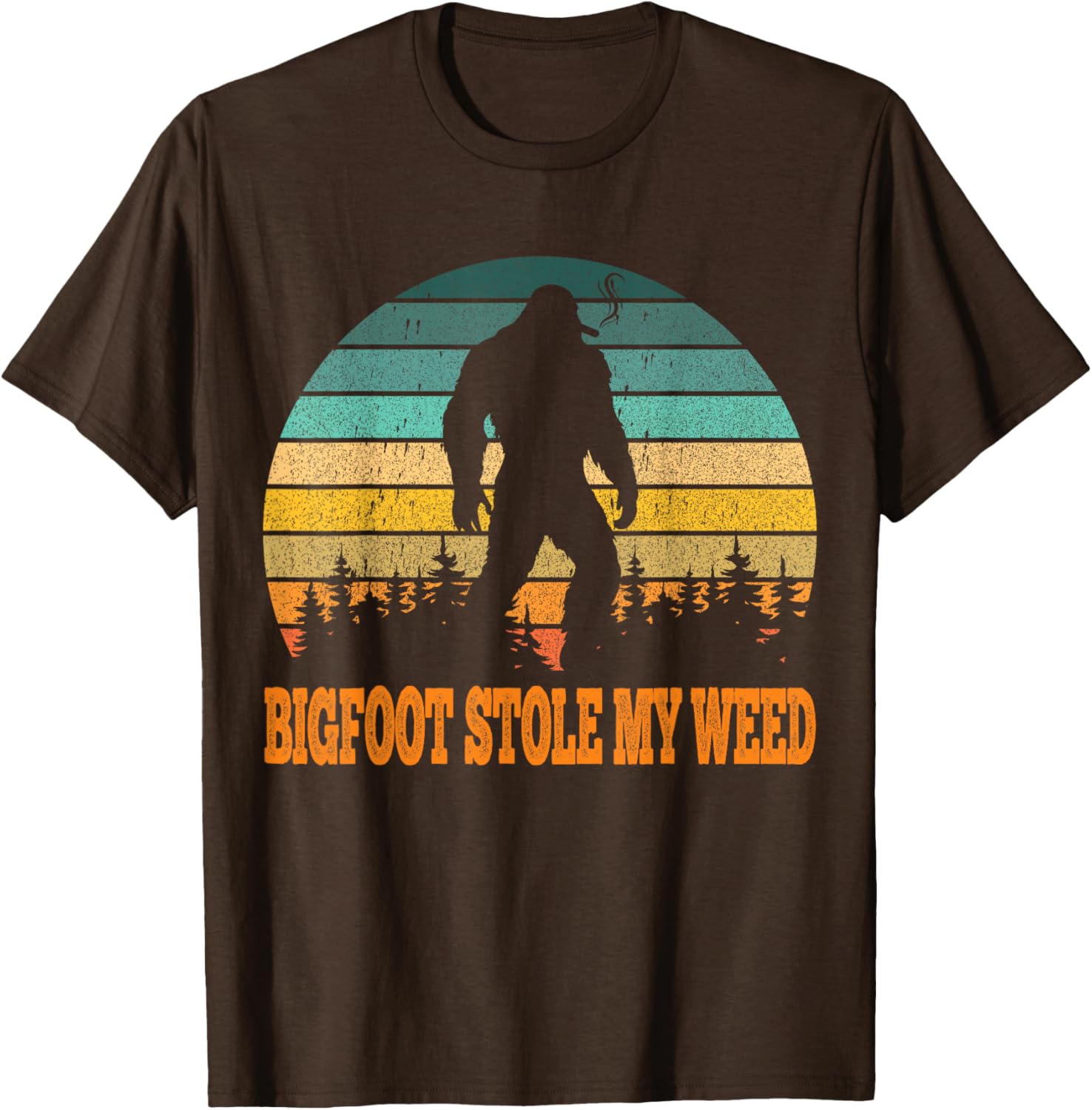Vintage Bigfoot Stole My Weed Funny T-Shirt for Men - Perfect Gift Idea - 5