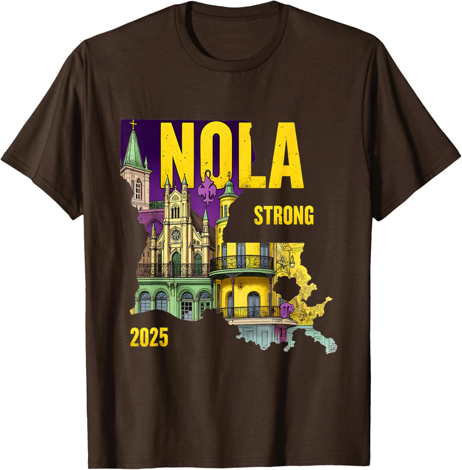 New Orleans Traveling Lovers Costume T-Shirt We Stand NOLA Strong - 6